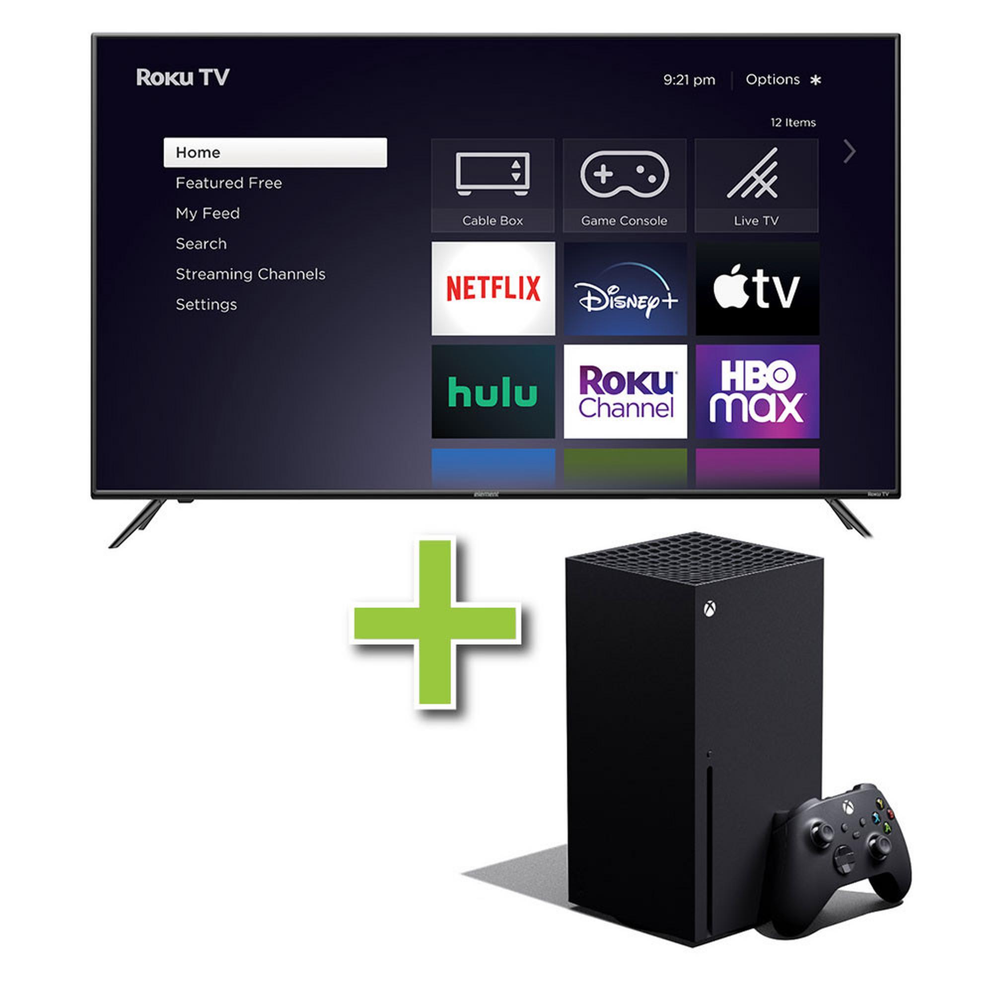55" Element TV w/ 4K Ultra HD Resolution & Xbox Series X