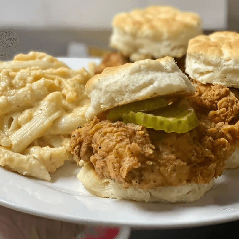 Fried Chicken Sliders Sandwich