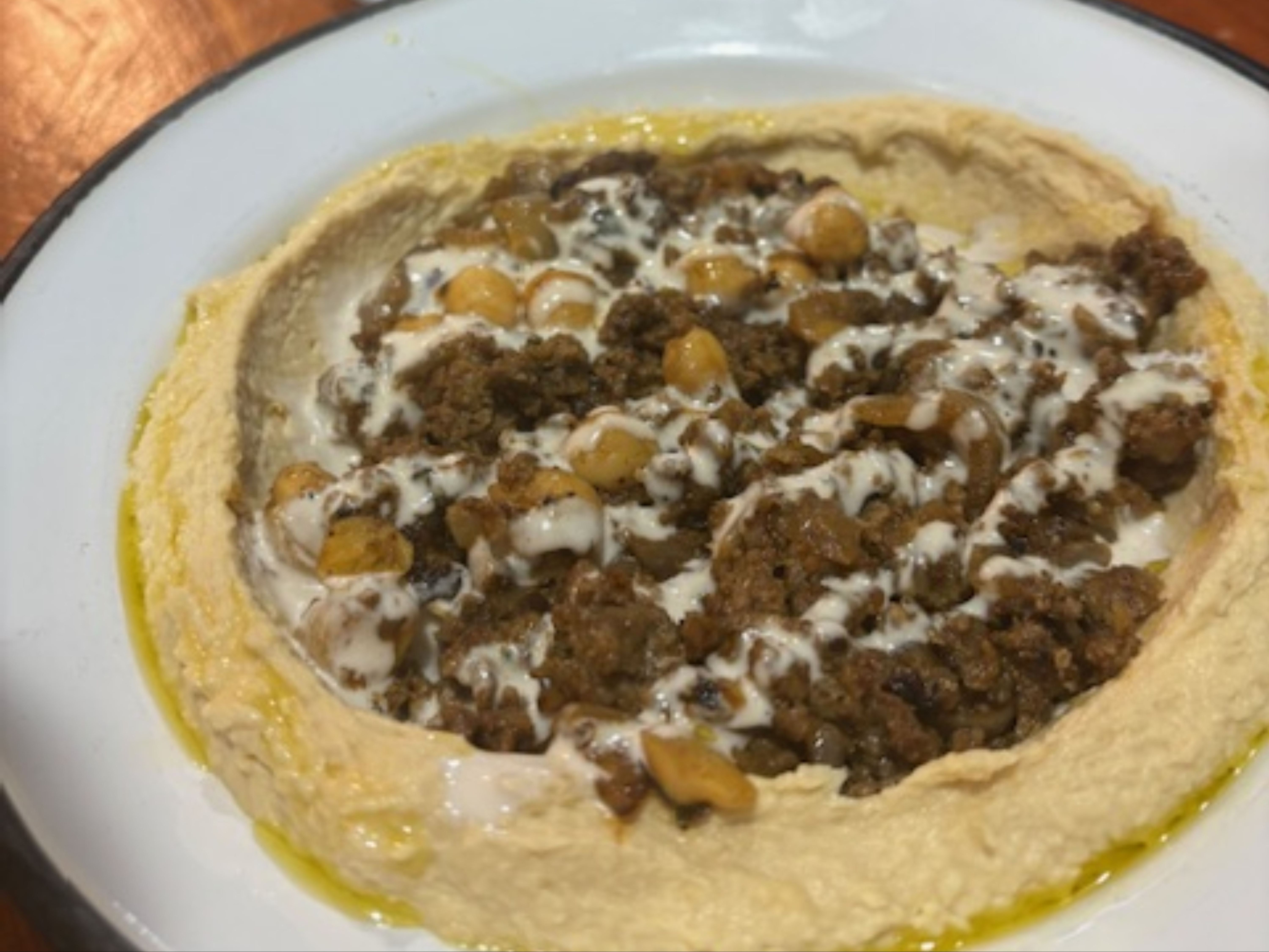 Special Hummus Shawarma - Beef and Lamb