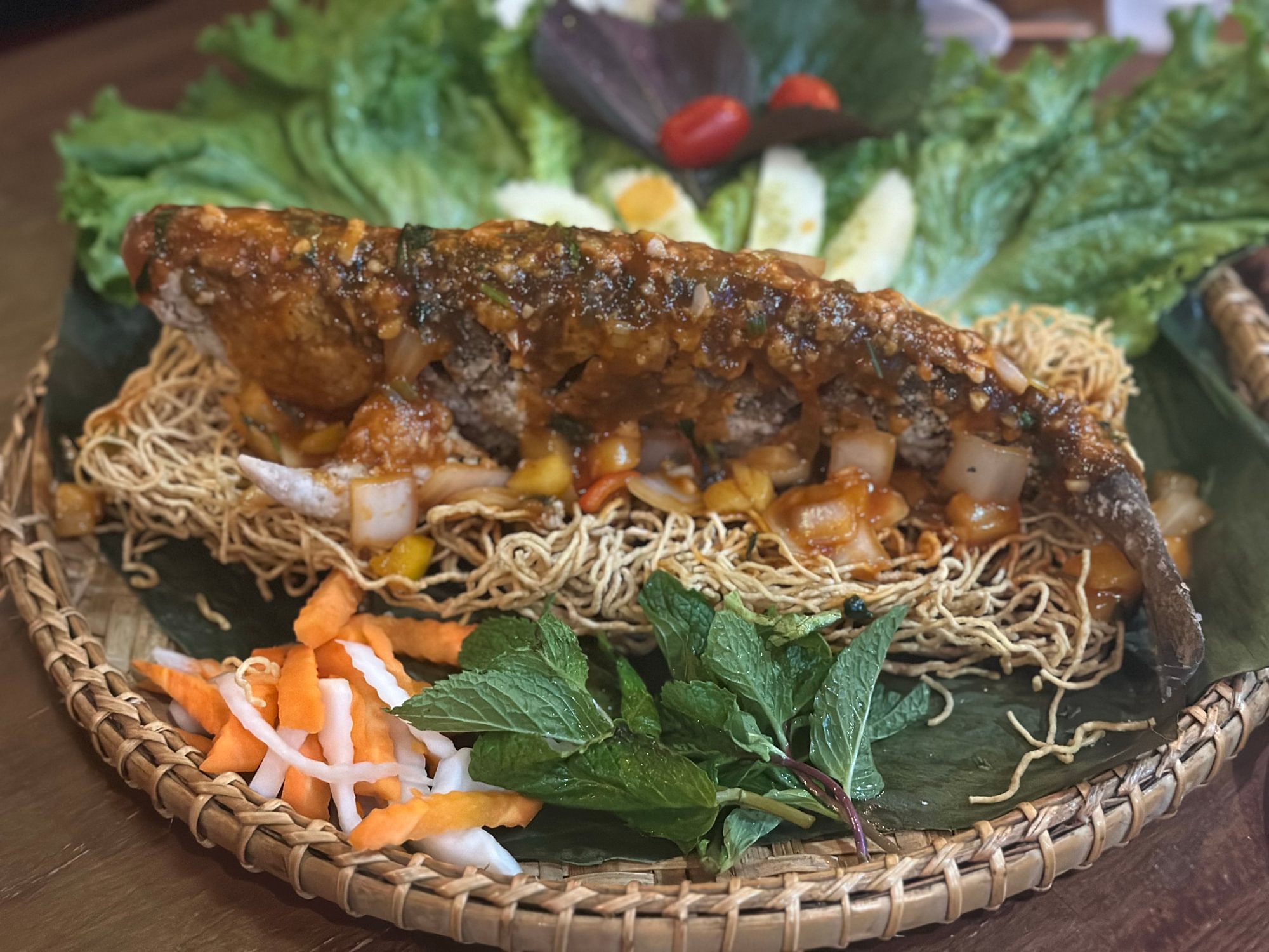 Fried Branzino