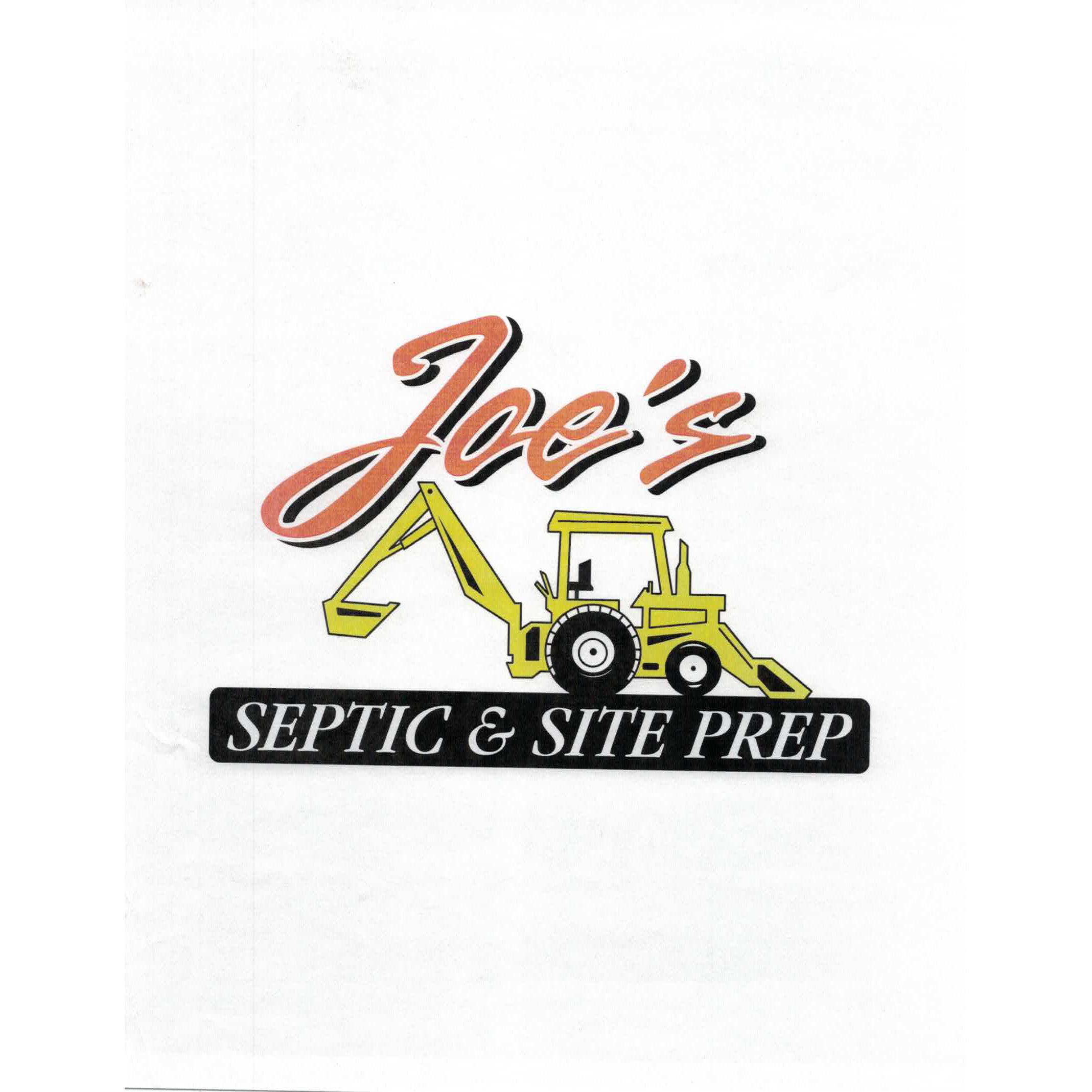 Joe's Septic & Site Prep Logo