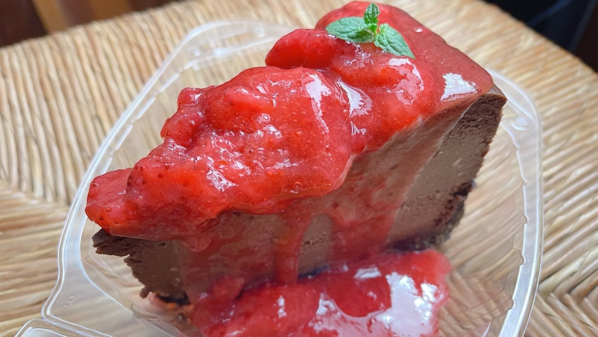 Strawberry Chocolate Cheesecake