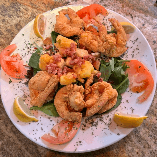 Fried Shrimp Salad