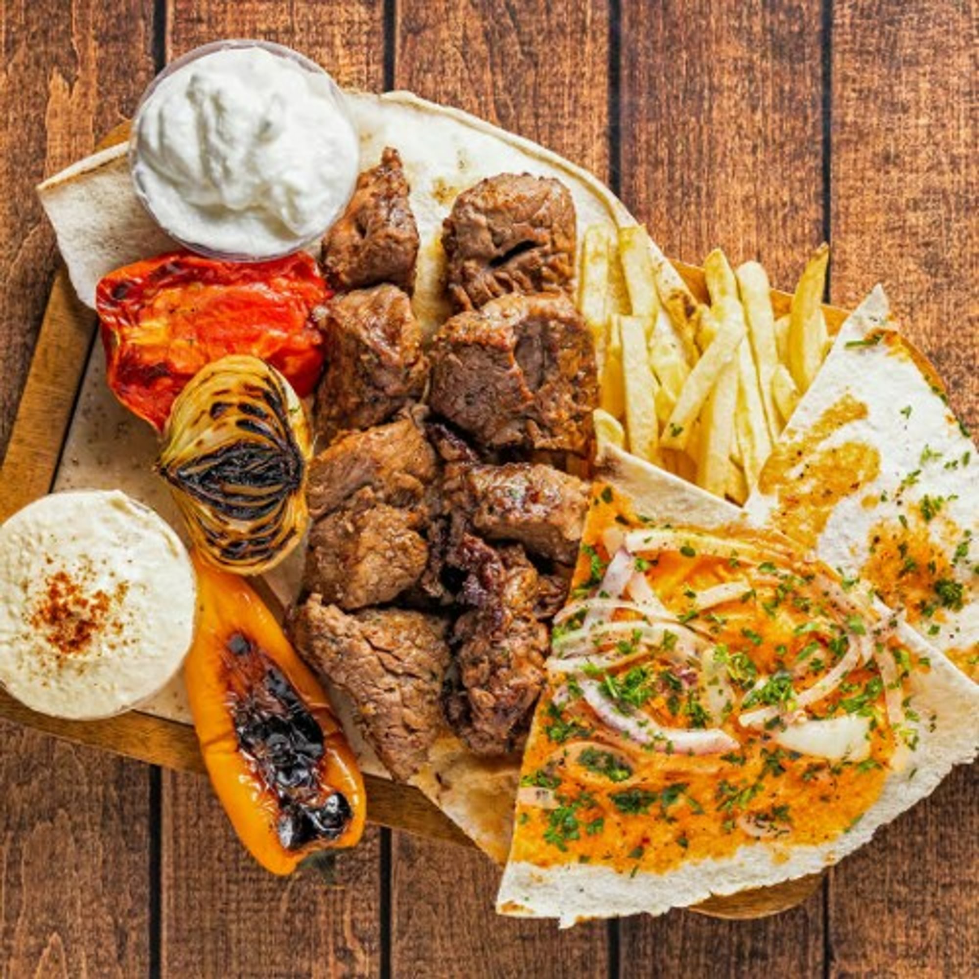 FILET MIGNON KABAB GRILL PLATE (2) SKEWERS