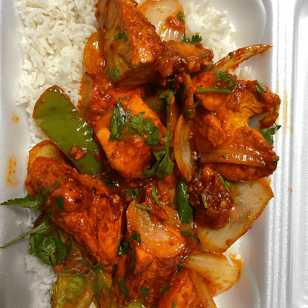 Special Chicken Tikka box with Mango Lassi
