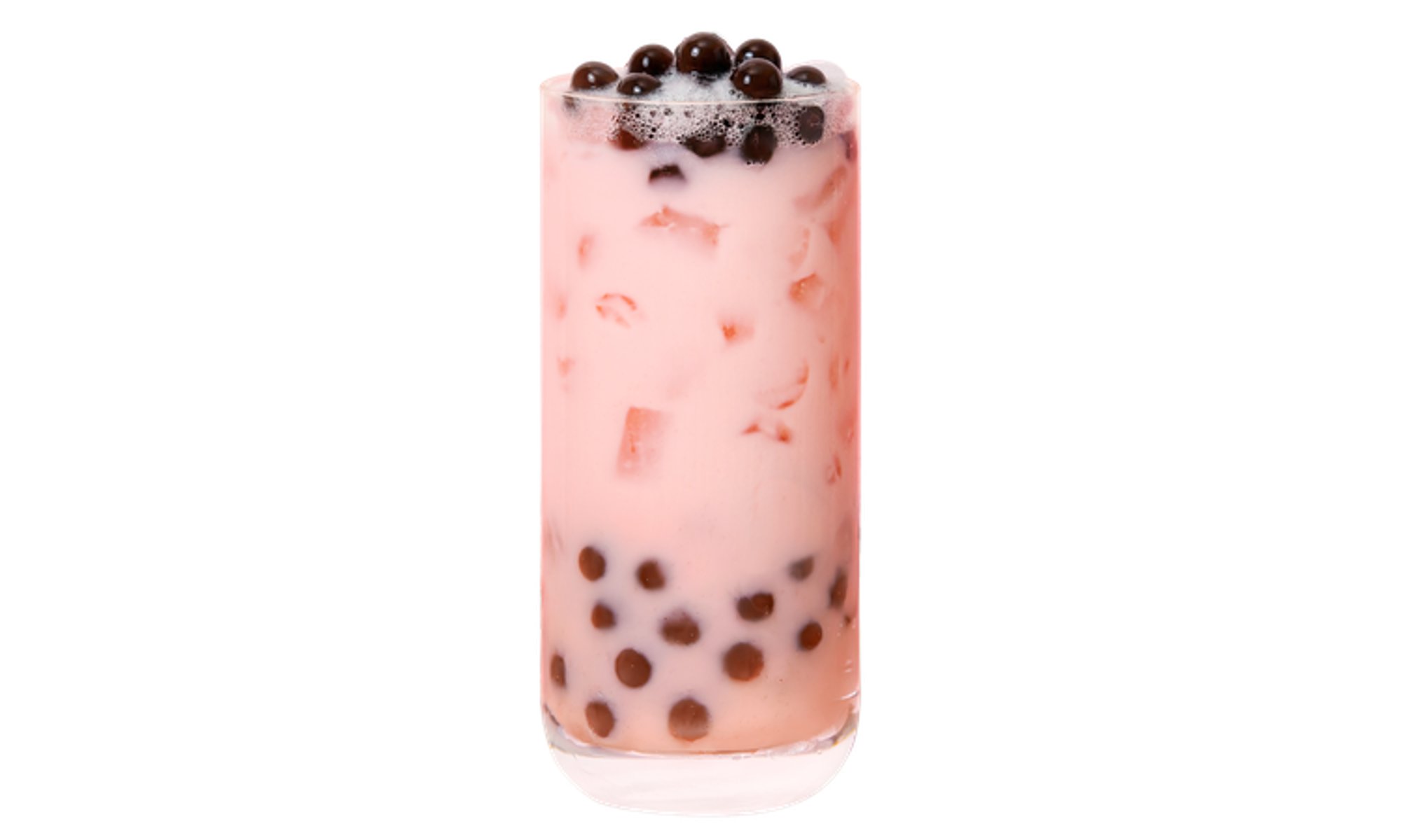Strawberry Boba Milk Tea
