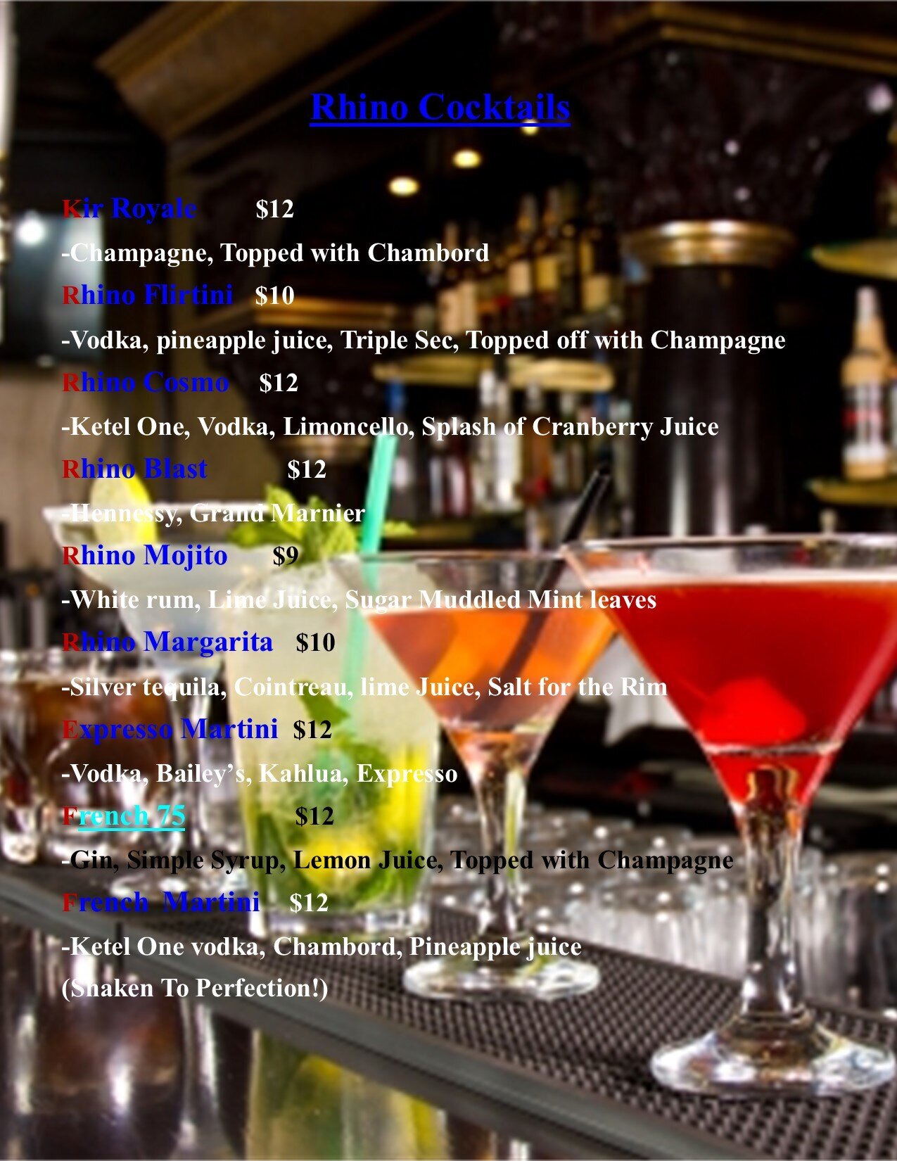 RHINO RESTAURANT & LOUNGE Image