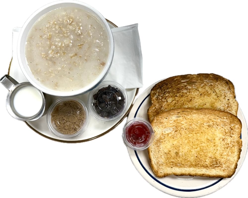 Oatmeal And Toast OR Grits And Toast