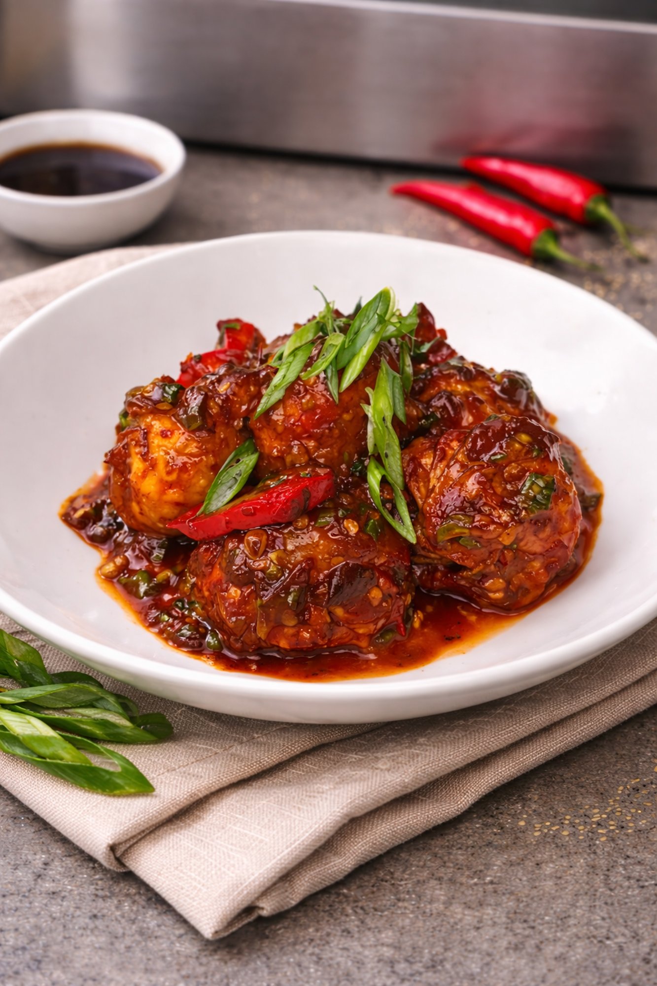 Chilli Chicken Momo
