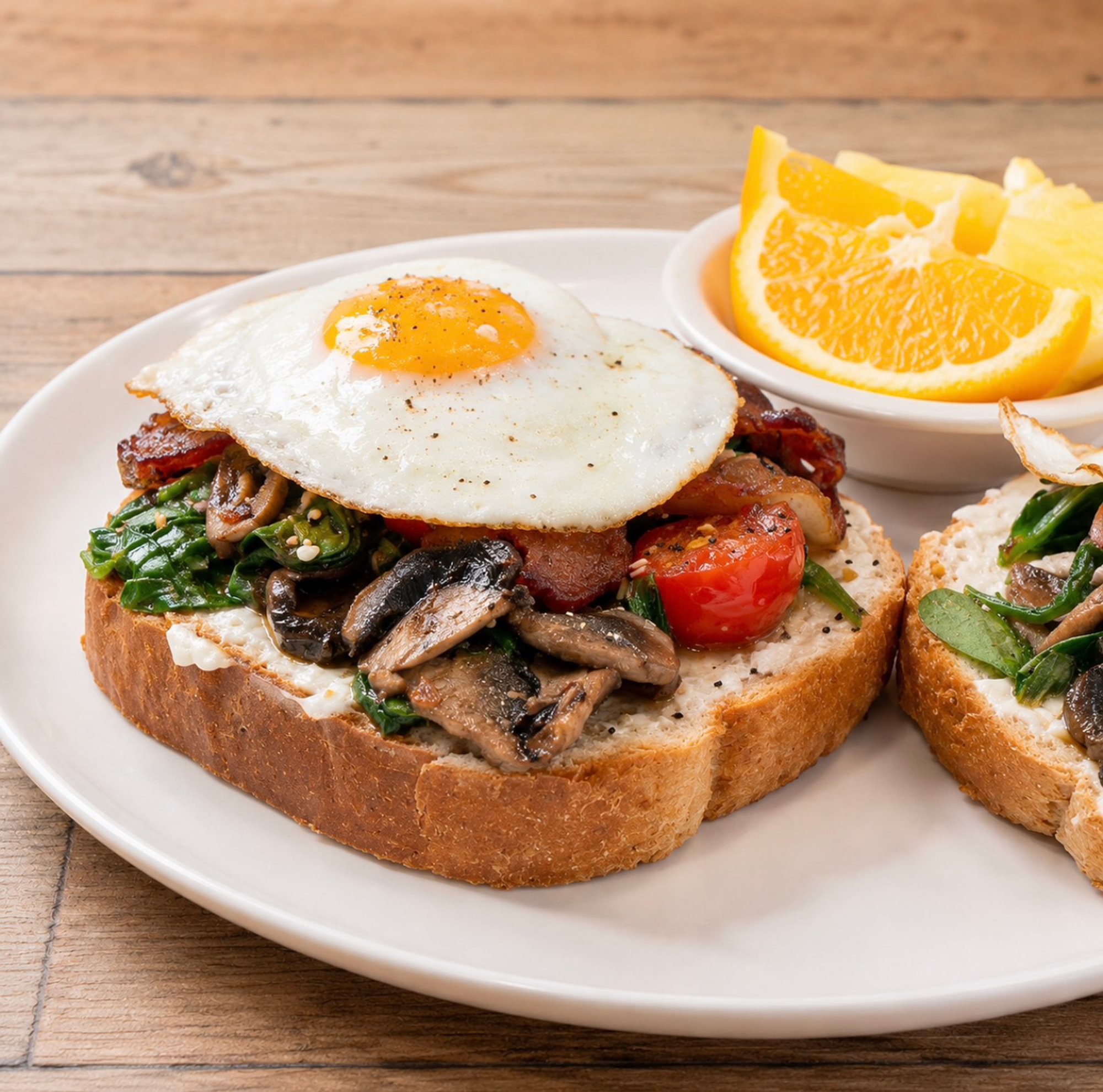 Grilled Veggie Toast