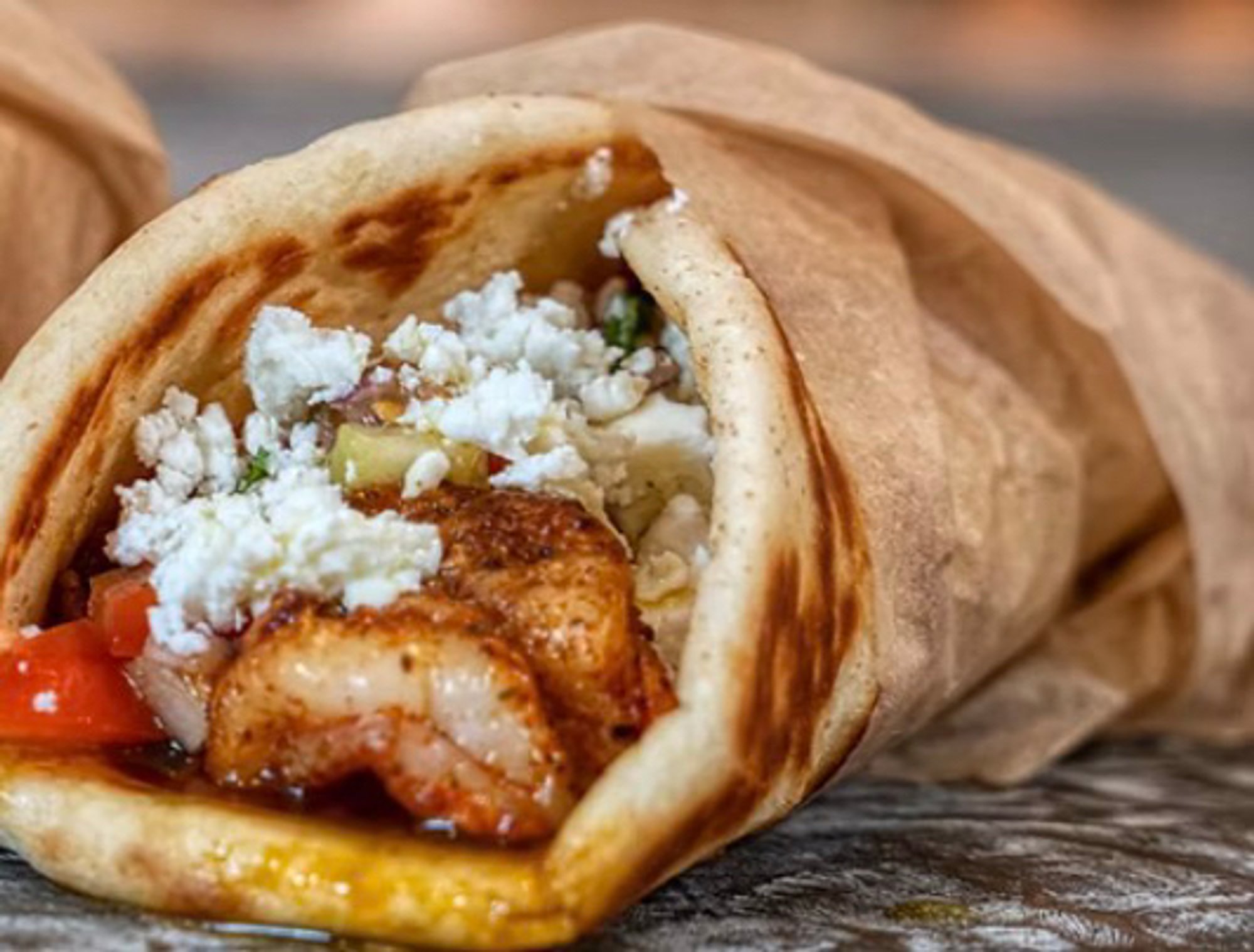 Zaffire Shrimp Wrap