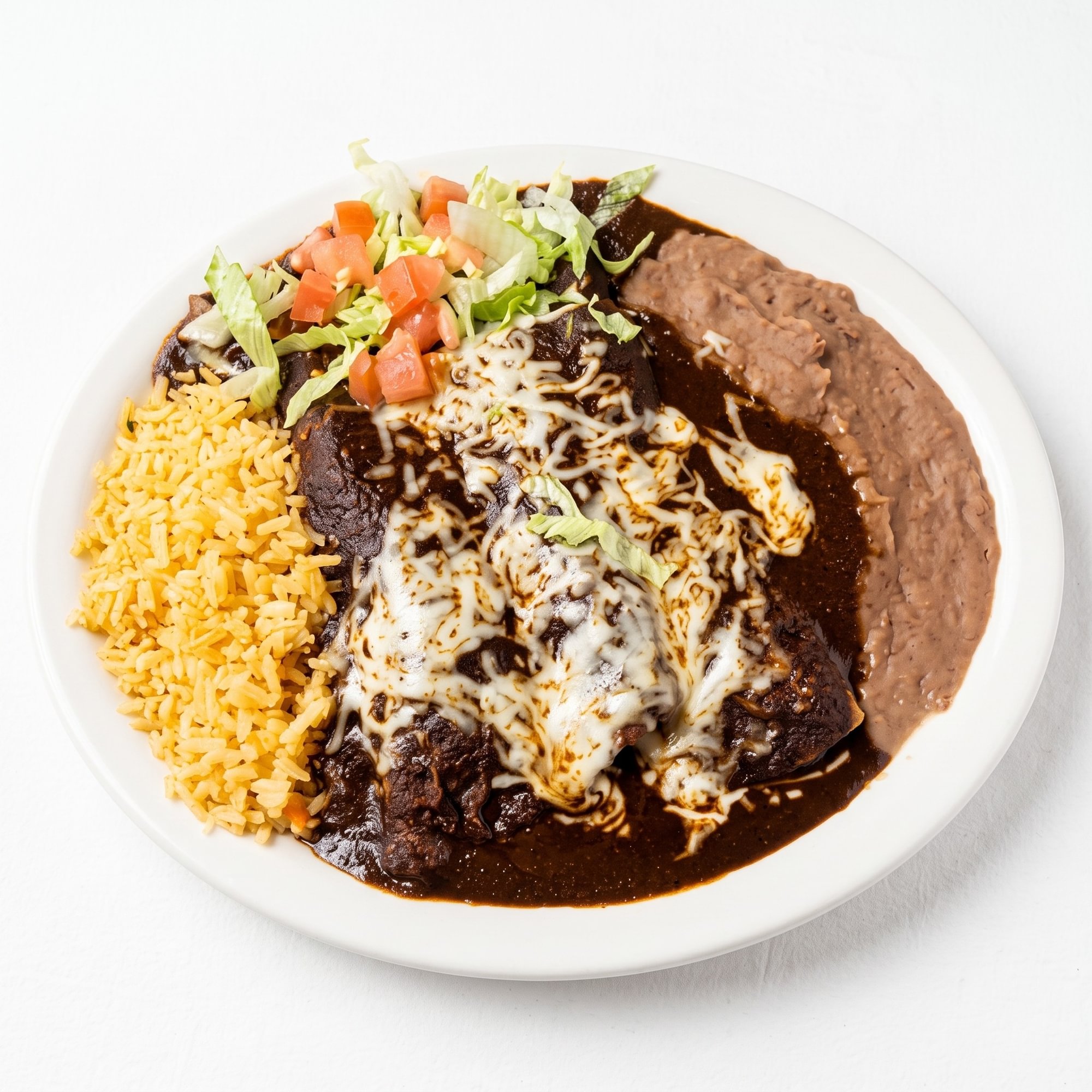 Enchiladas de Mole Plate
