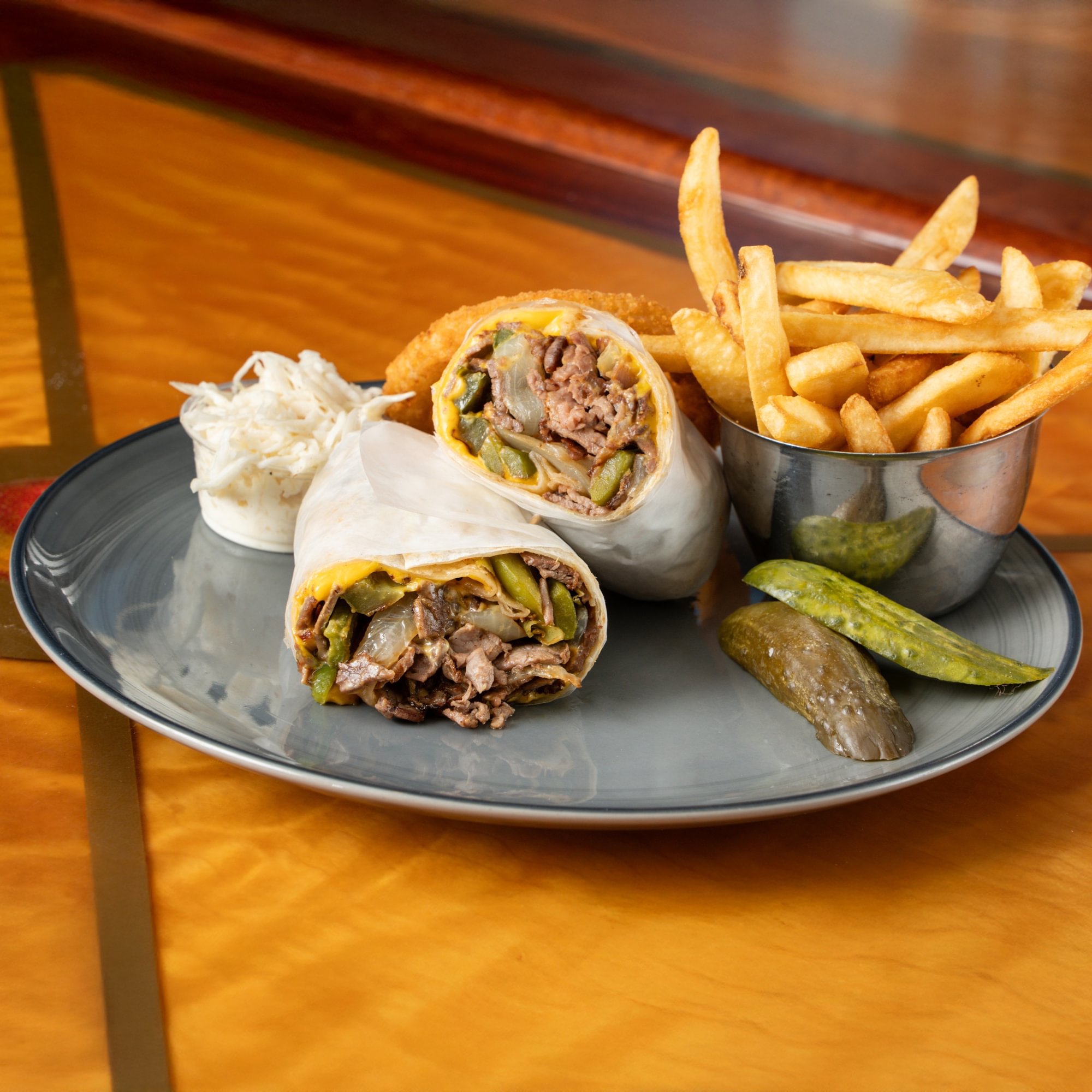 Philly Steak Wrap with Cheese