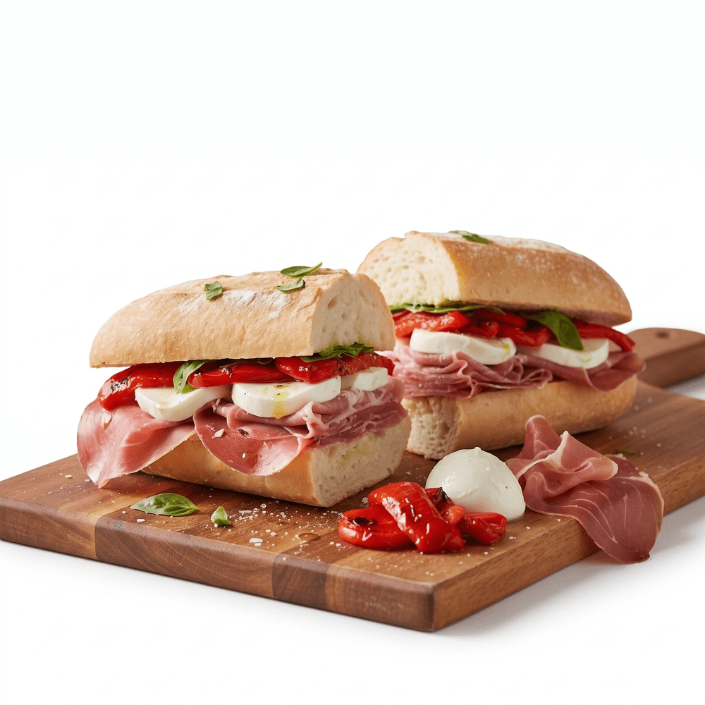 Prosciutto, Roasted Peppers, & Fresh Mozzarella Sub