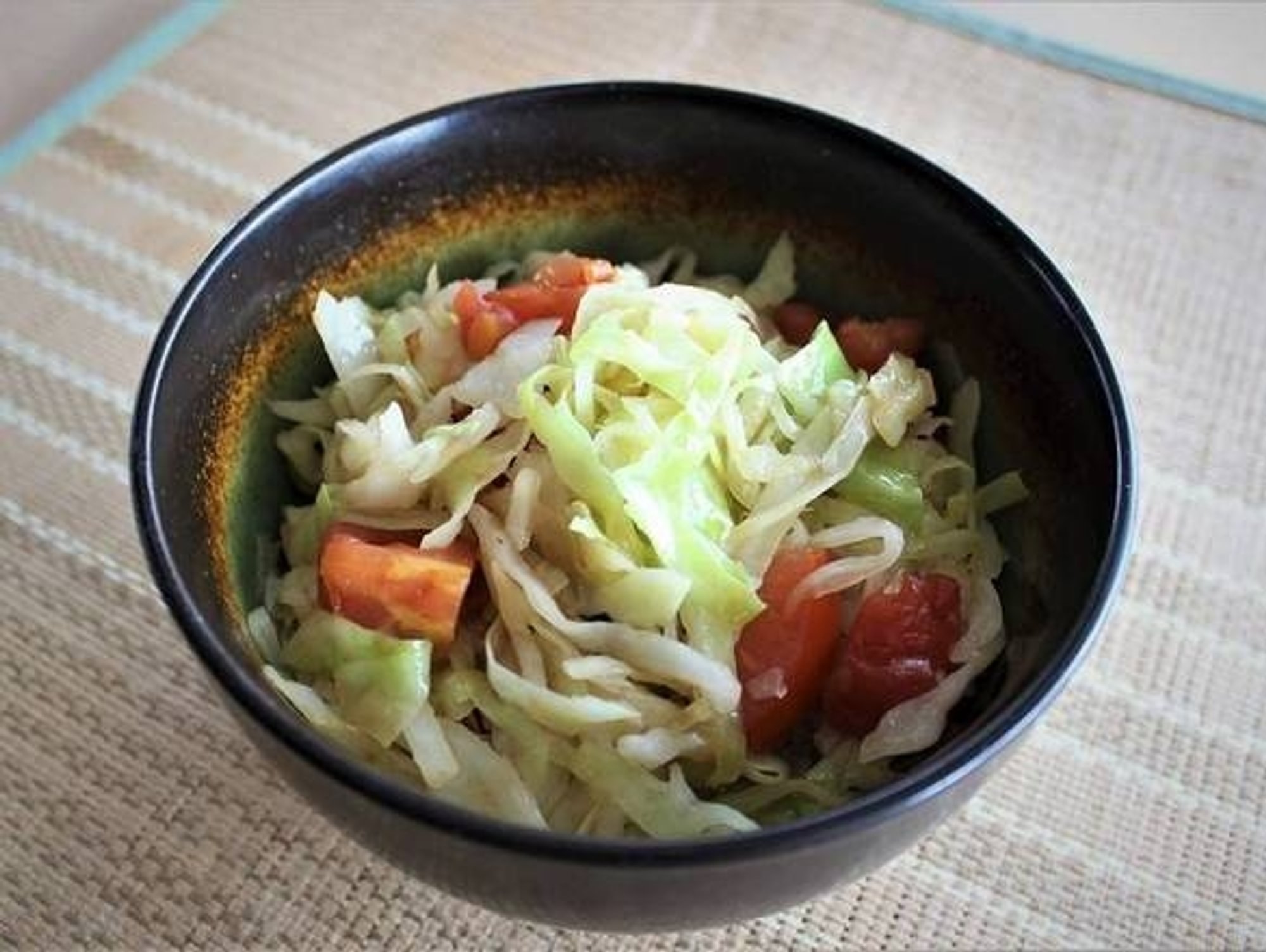 Stir Fried Cabbage & Tomato