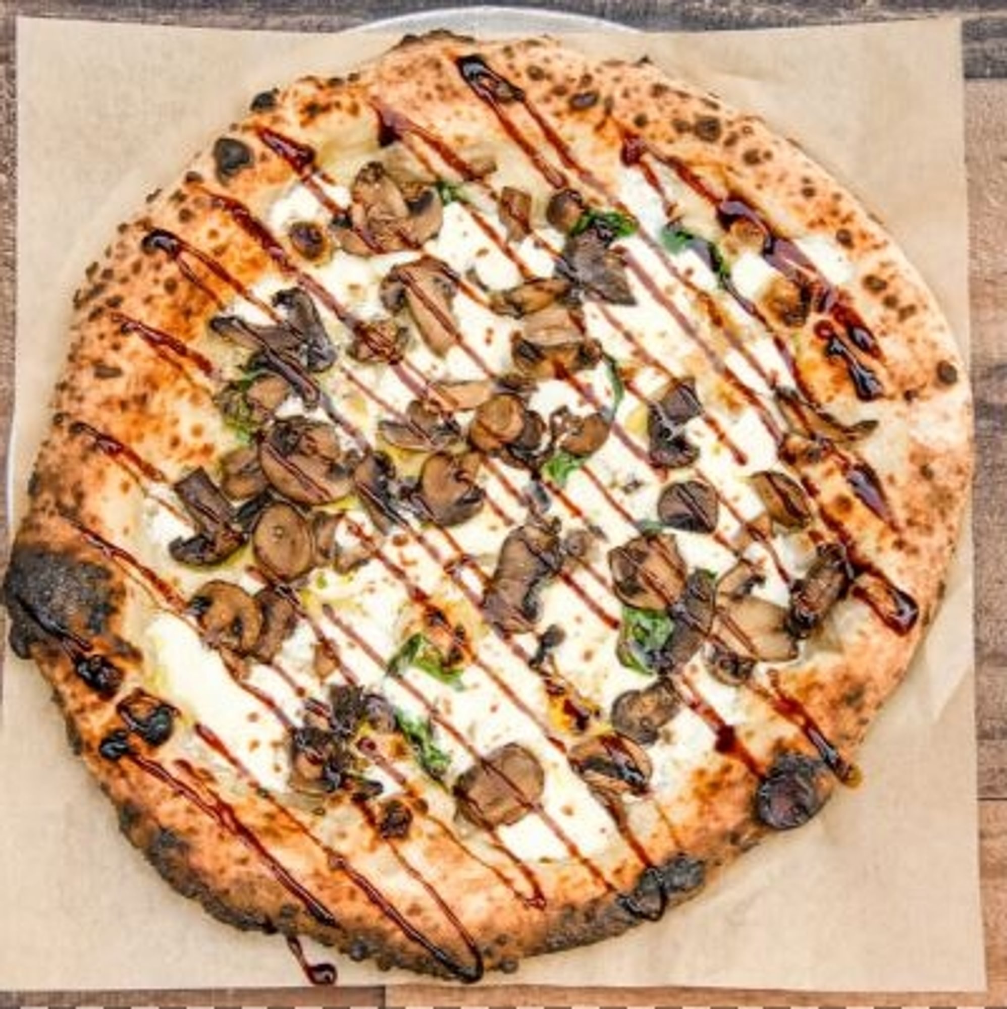 White Mushroom Pizza