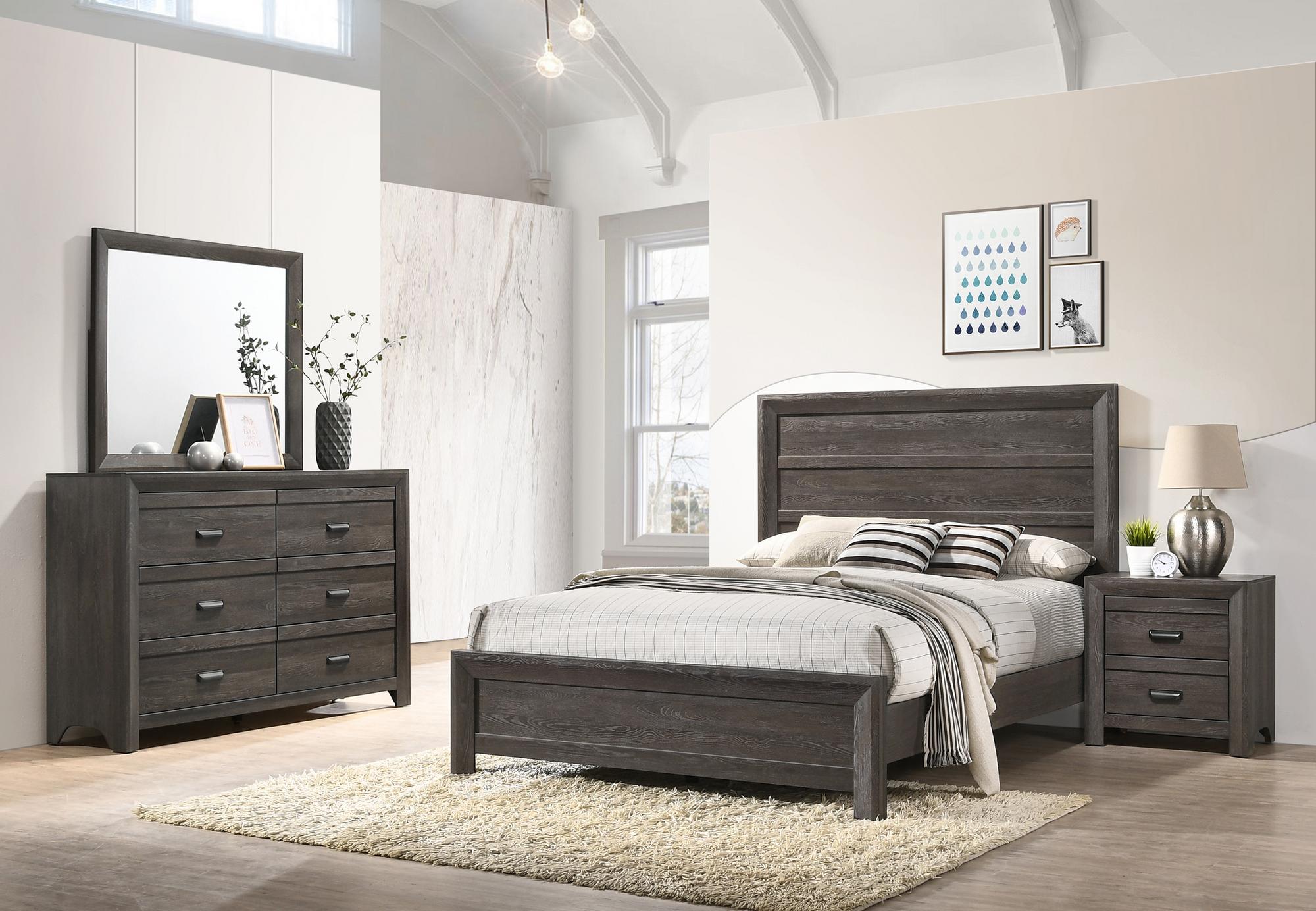 Queen Adelaide Bed w/Dresser, Mirror