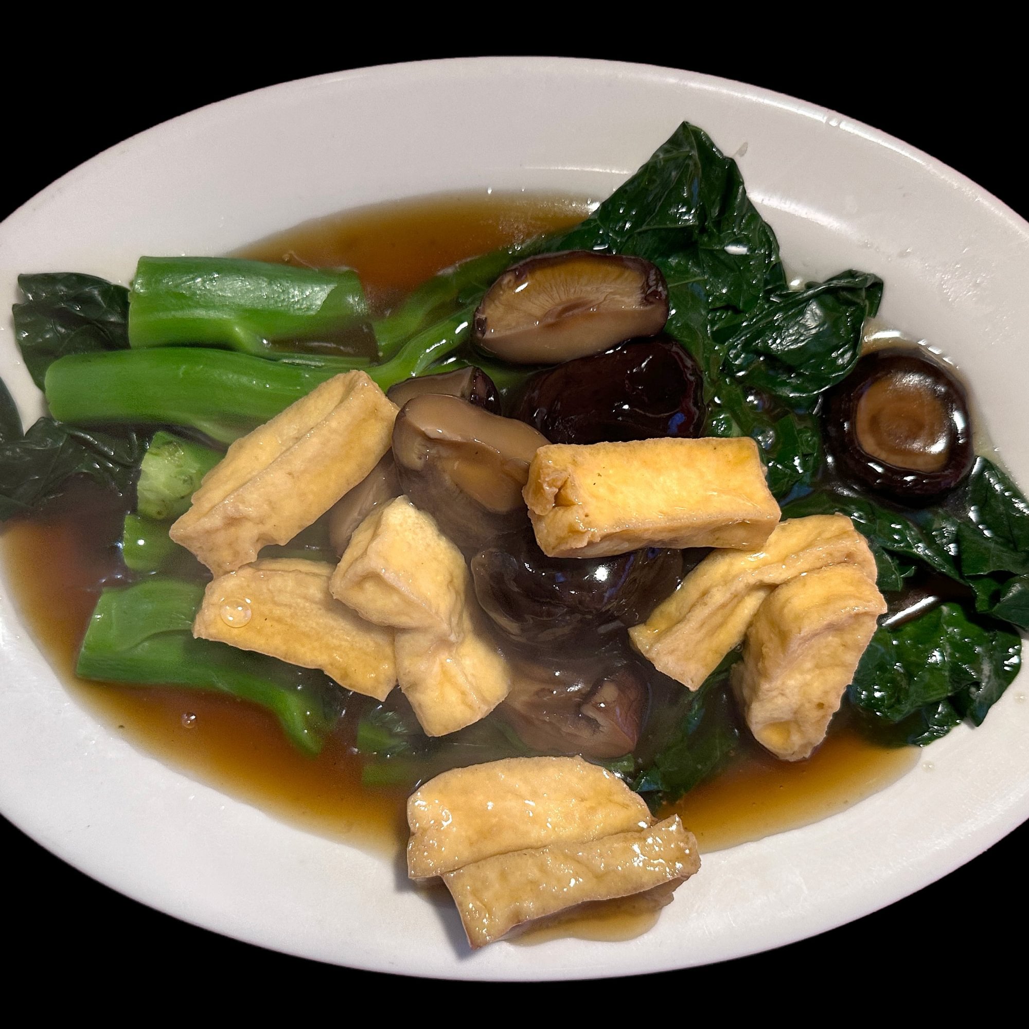 Gai-Lan, Tofu, Mushroom
