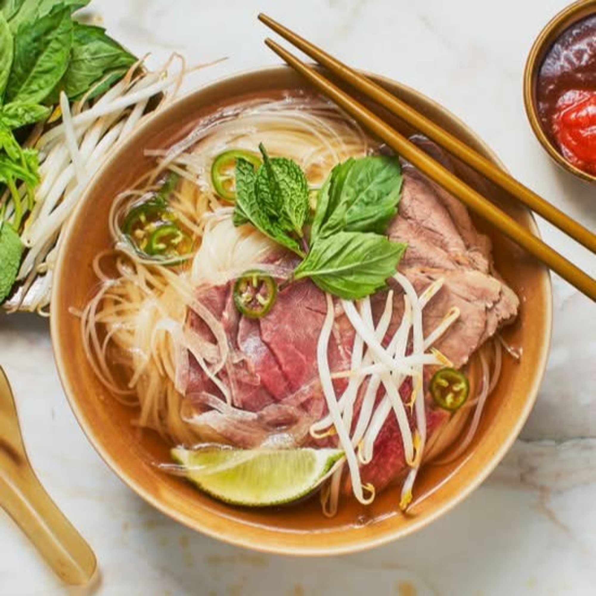 24. Rare Beef Noodle Soup / Phở Tái