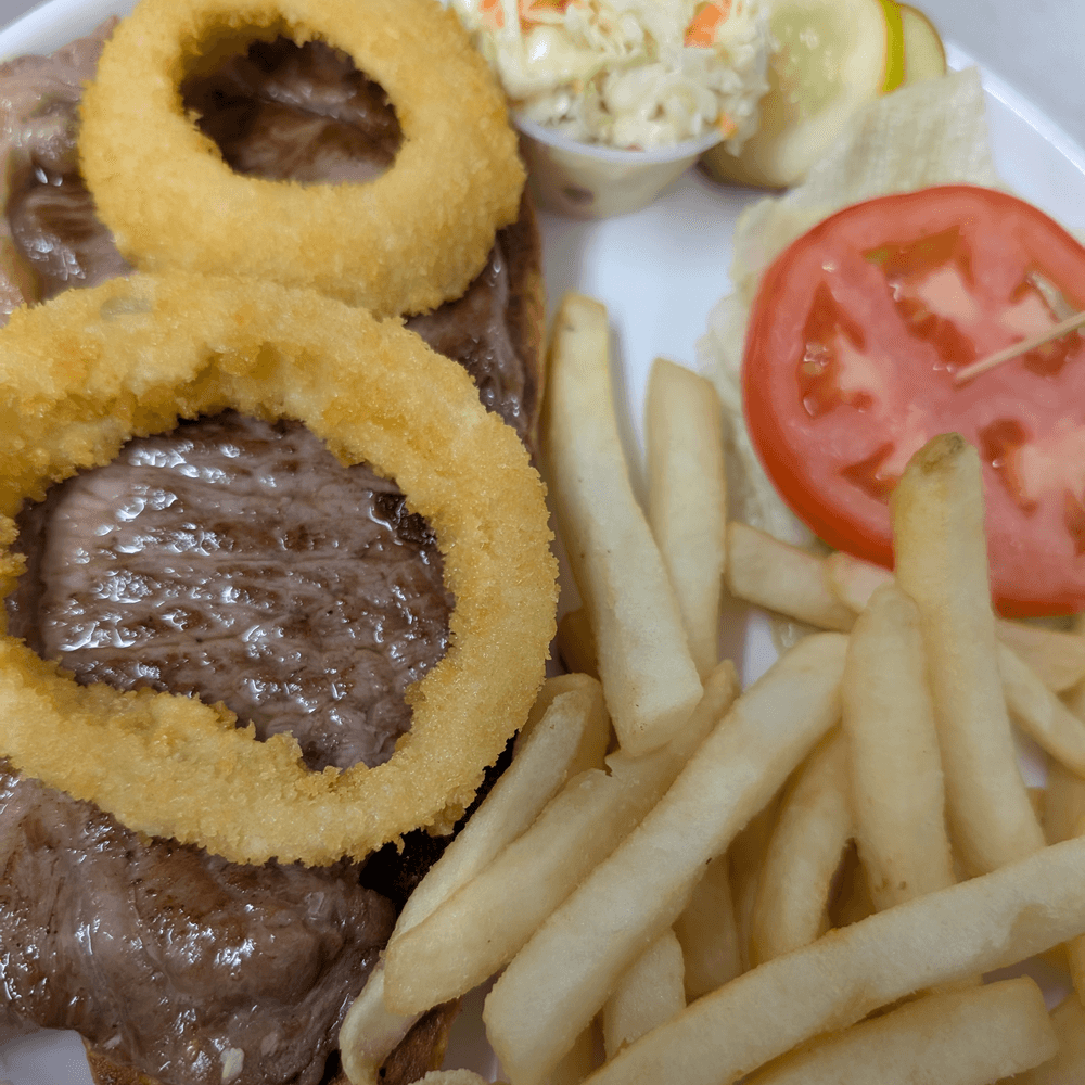 Open Steak Sandwich