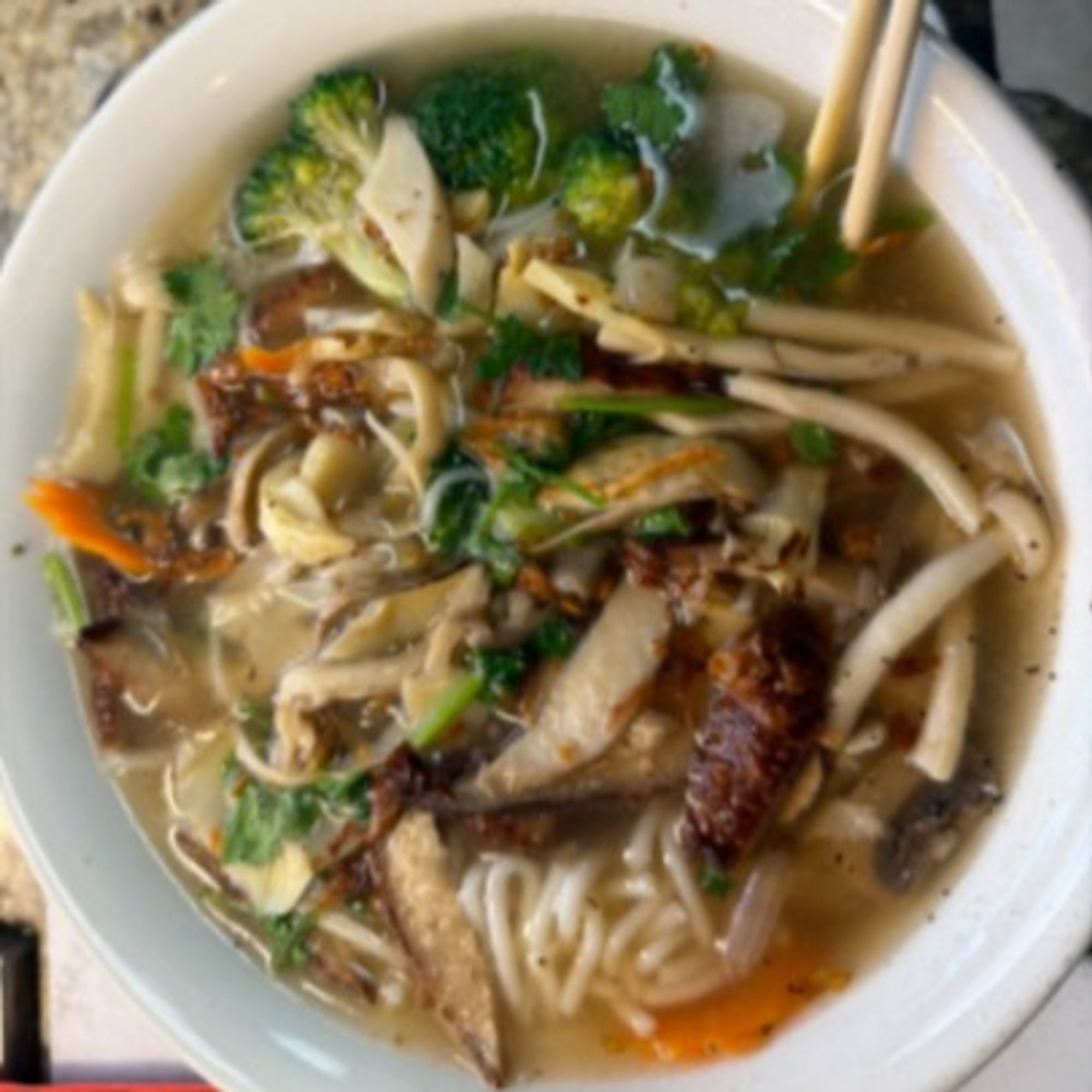 NS5. Fresh Bamboo Noodle Soup (can be made GF)