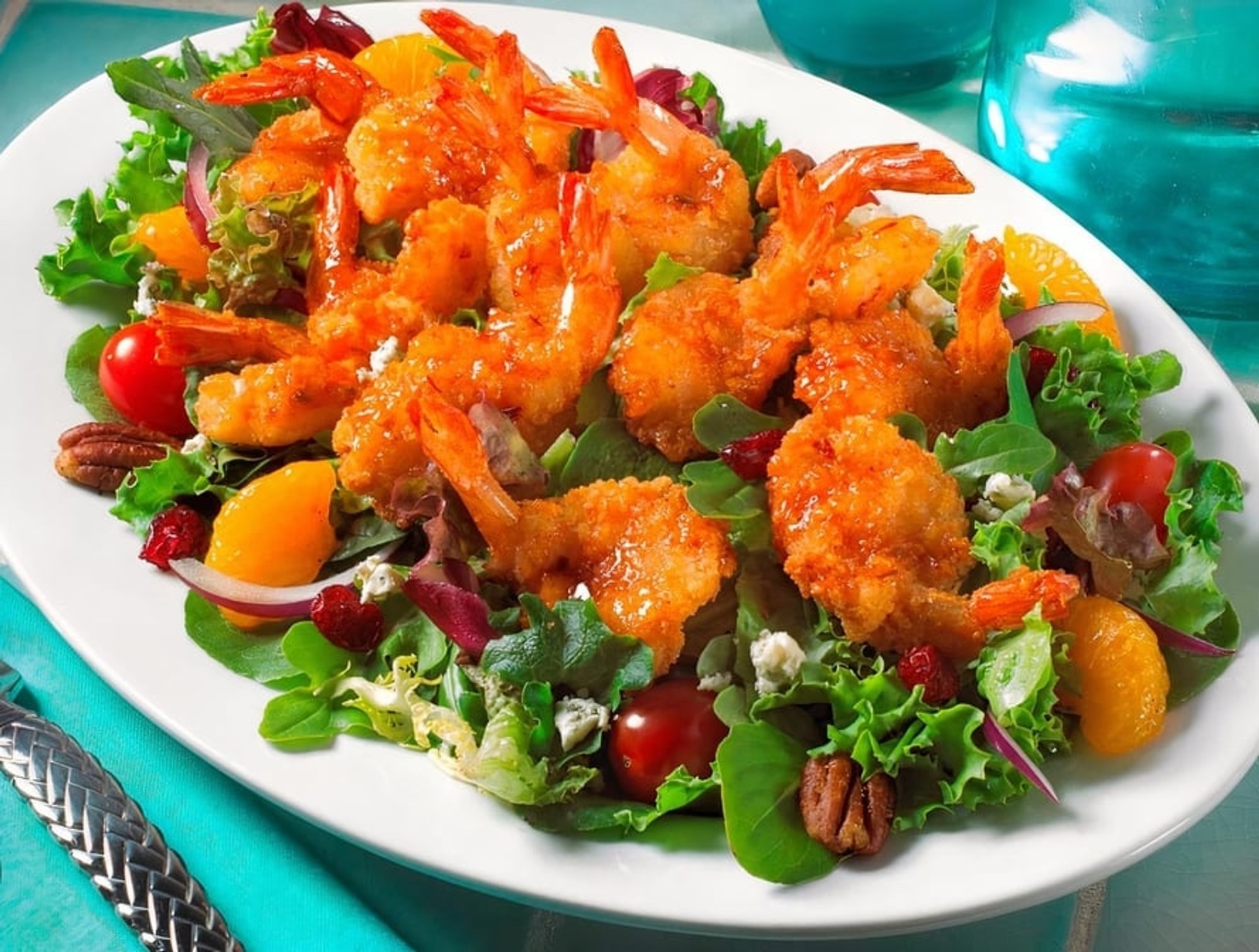 Fried Shrimp Salad