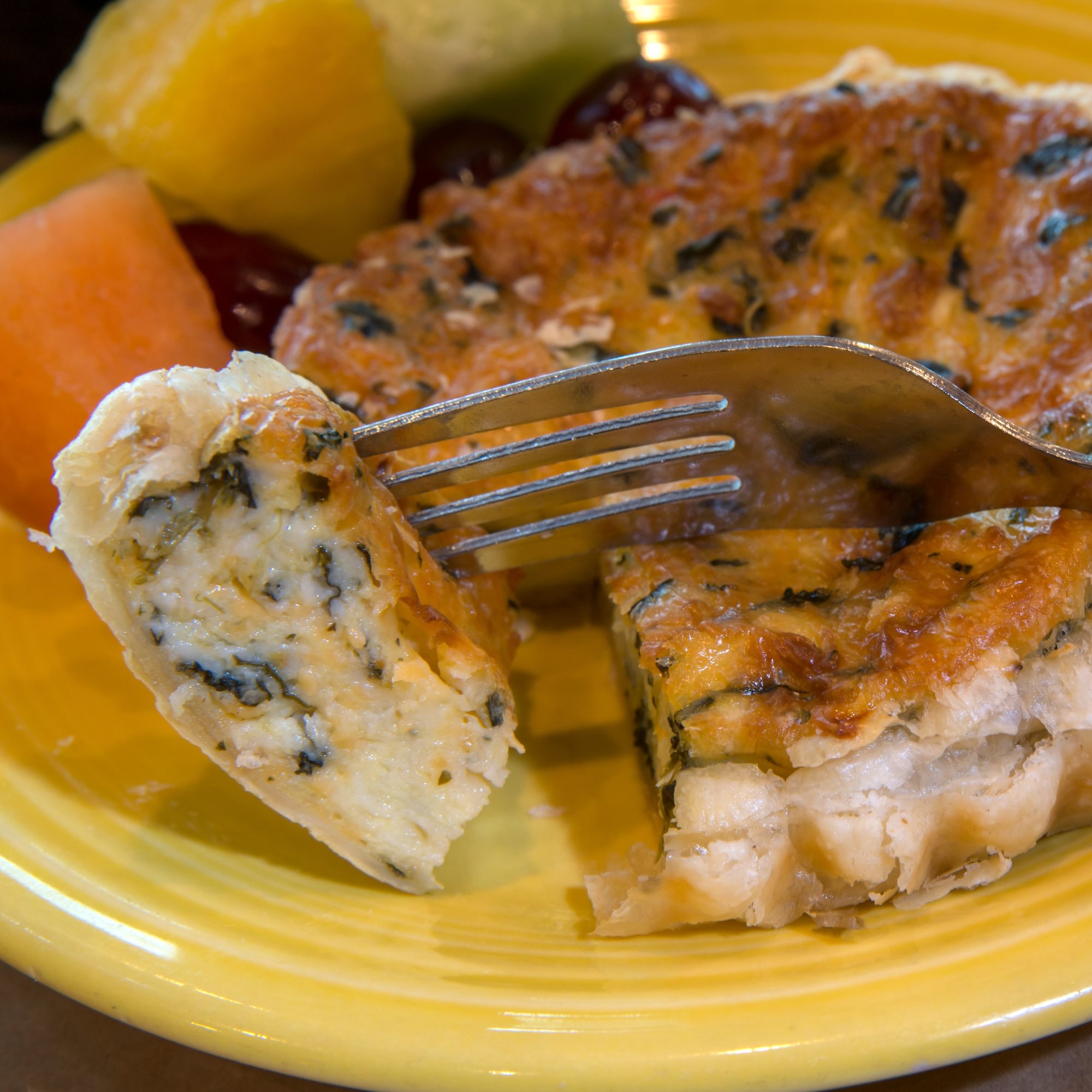 Quiche & Fresh Fruit