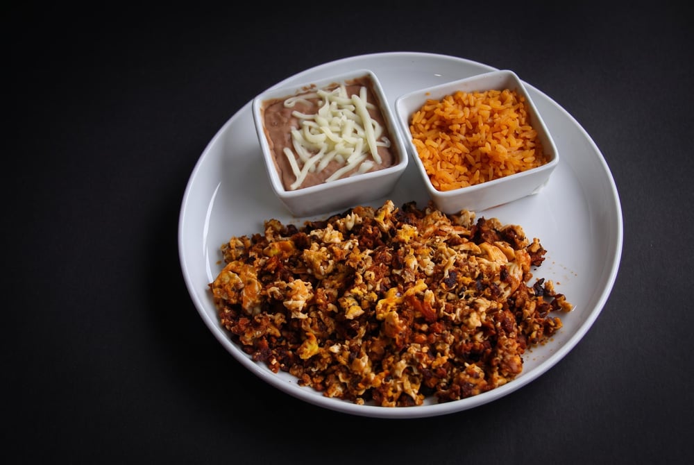 Scrambled Eggs and Chorizo