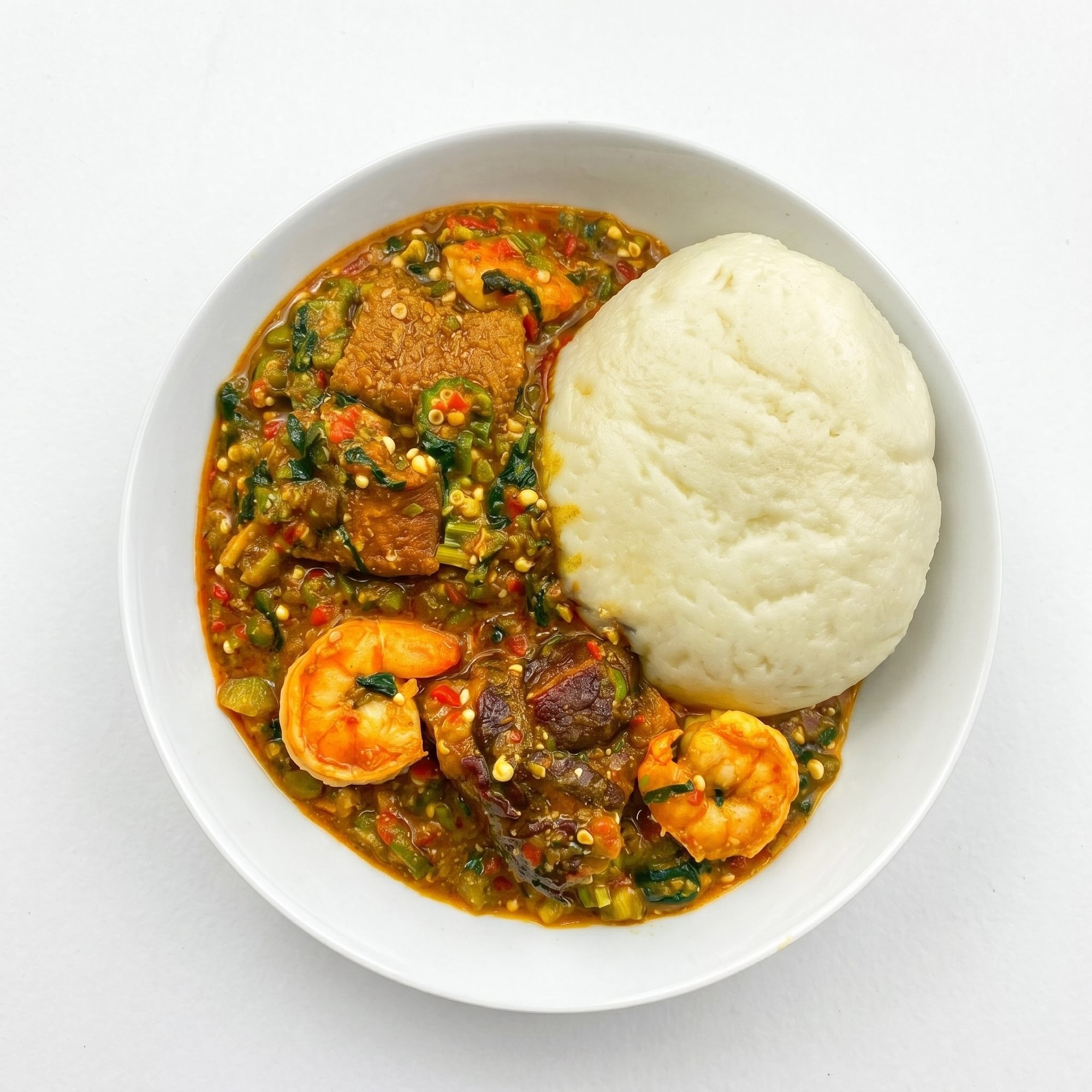 Okra Soup & Fufu