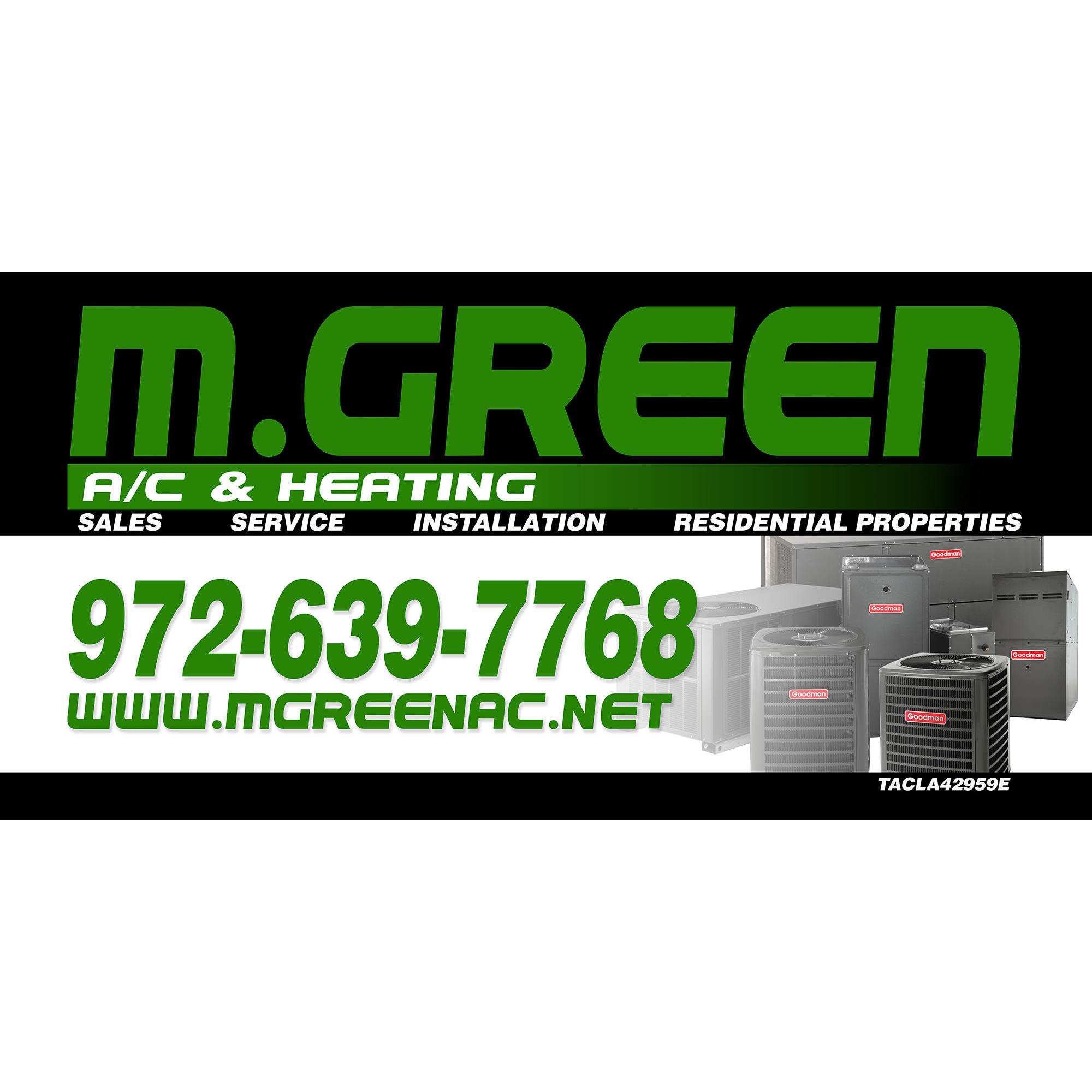 M.Green A/C and Heating Logo