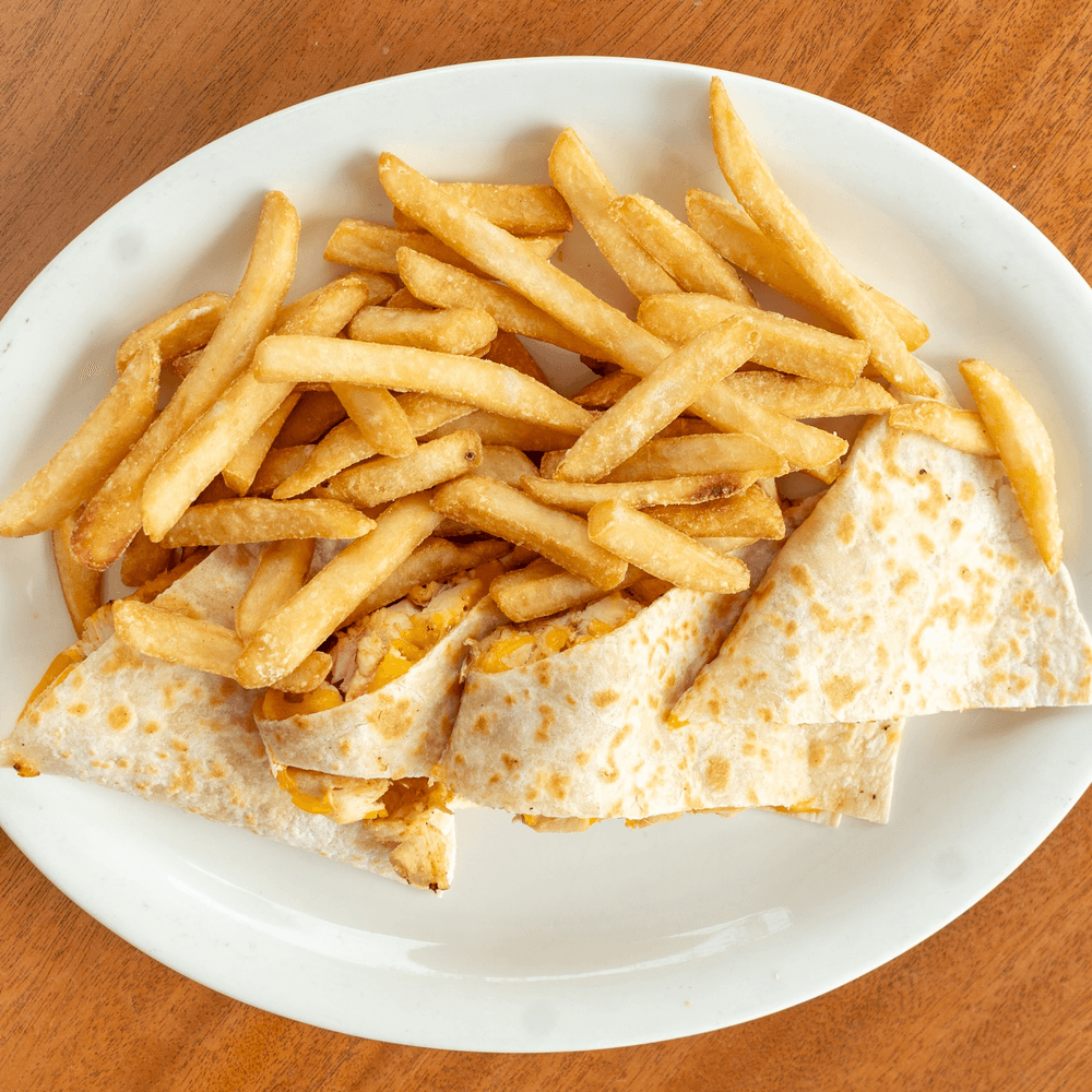 Grilled chicken quesadilla