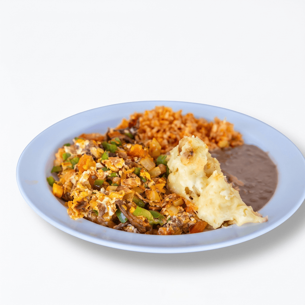 Machaca and Egg Breakfast Plate