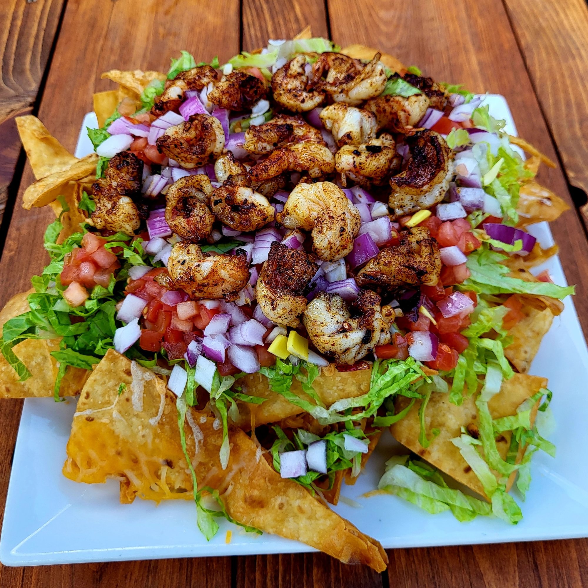 Nachos with Shrimp