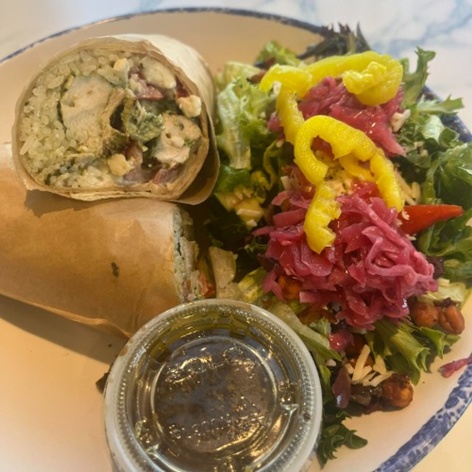 Spicy Chicken Kabob Wrap