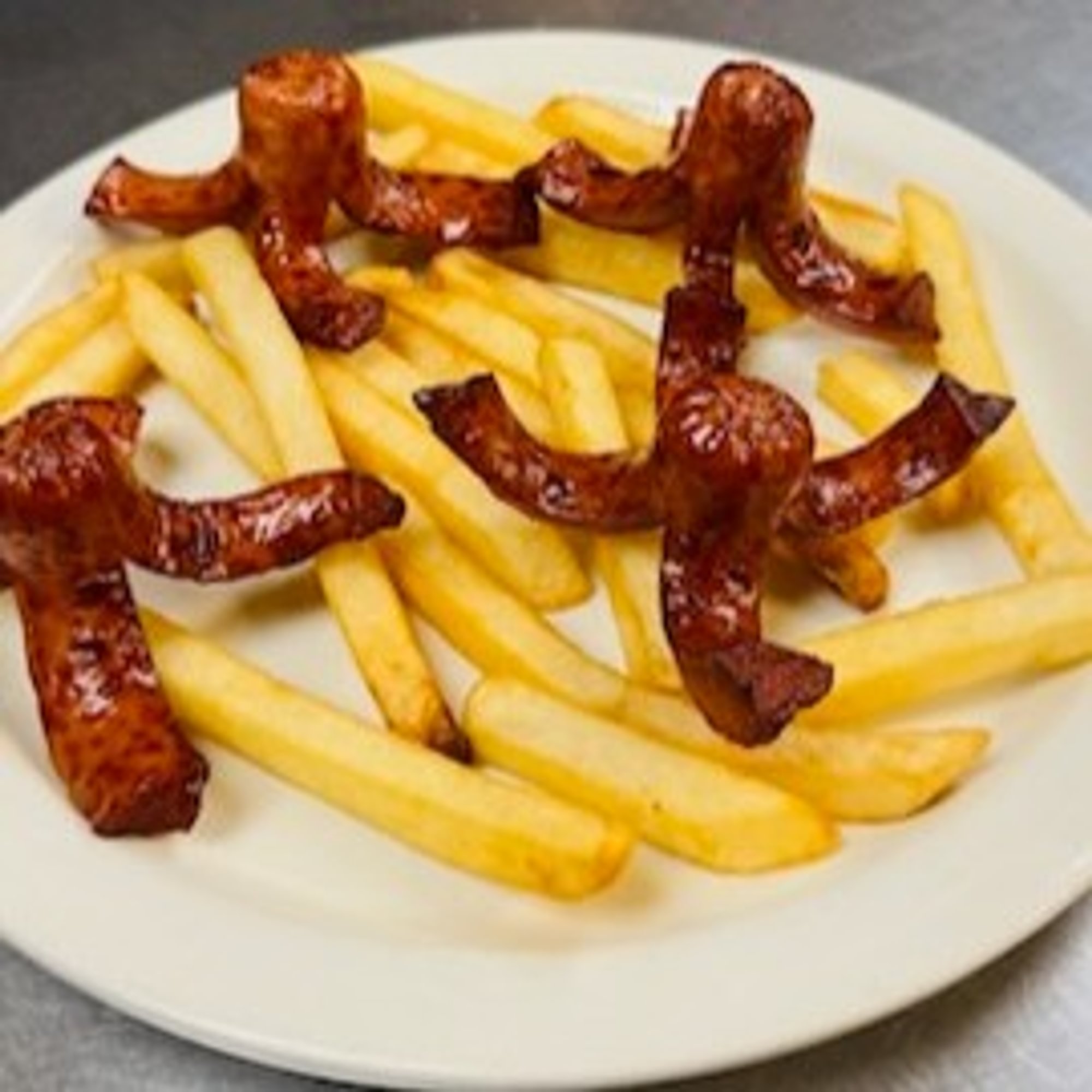 Salchipulpos and Fries