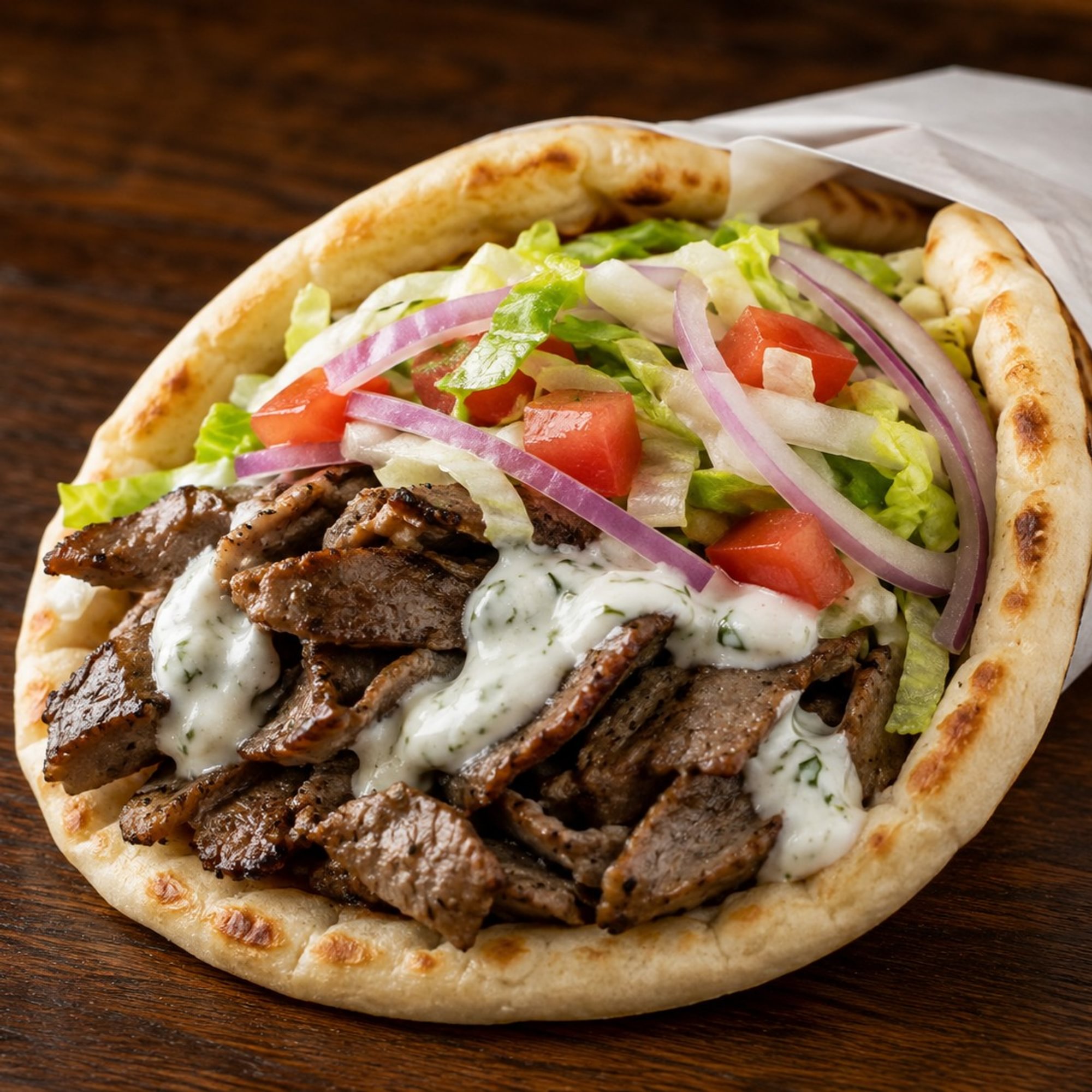 Gyro Sandwich on Pita
