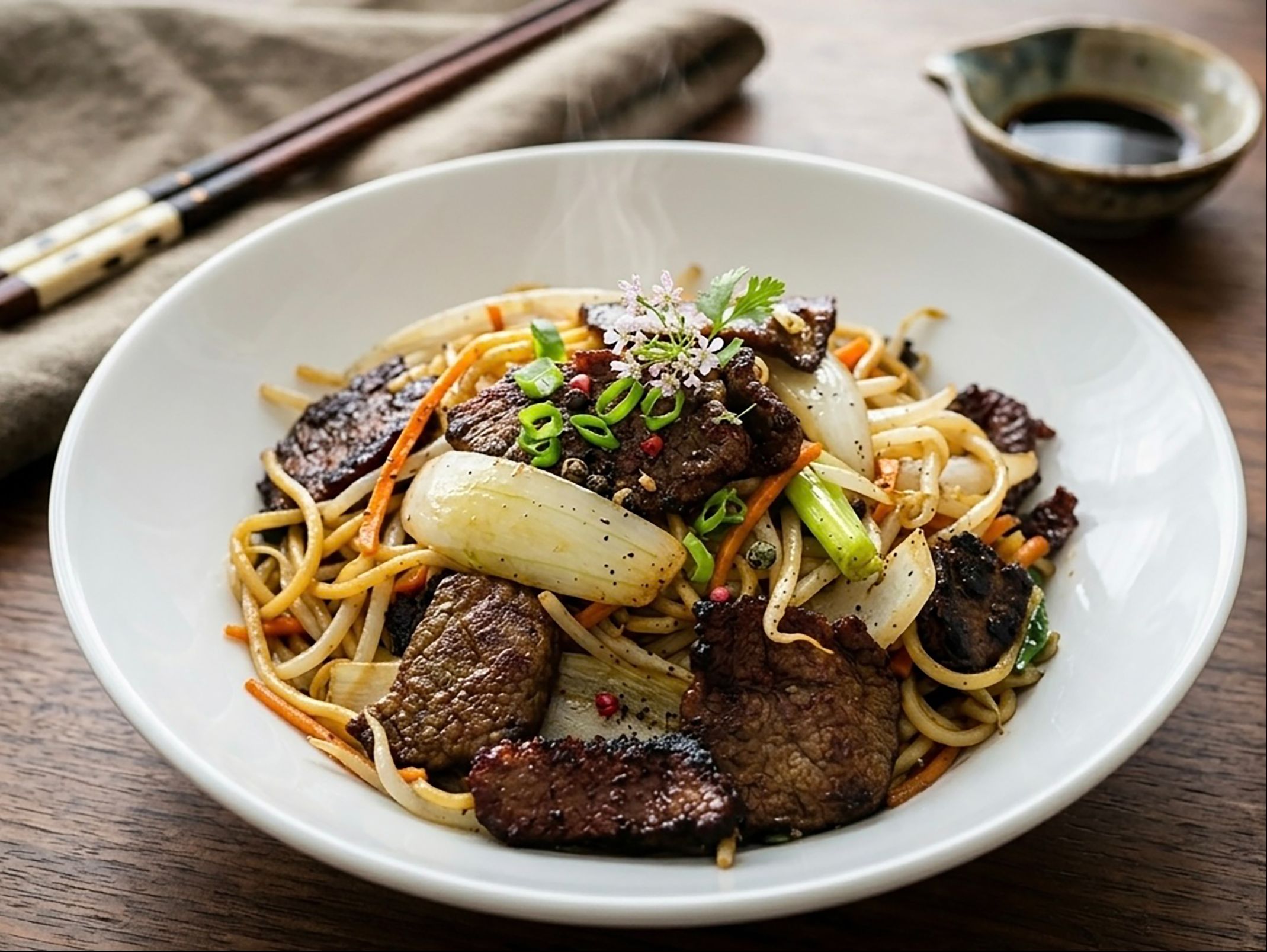 L4. Grilled Pork Lo-Mein Stir-Fry