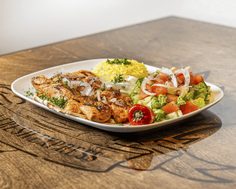 Chicken Kabob Platter (2) Skewers
