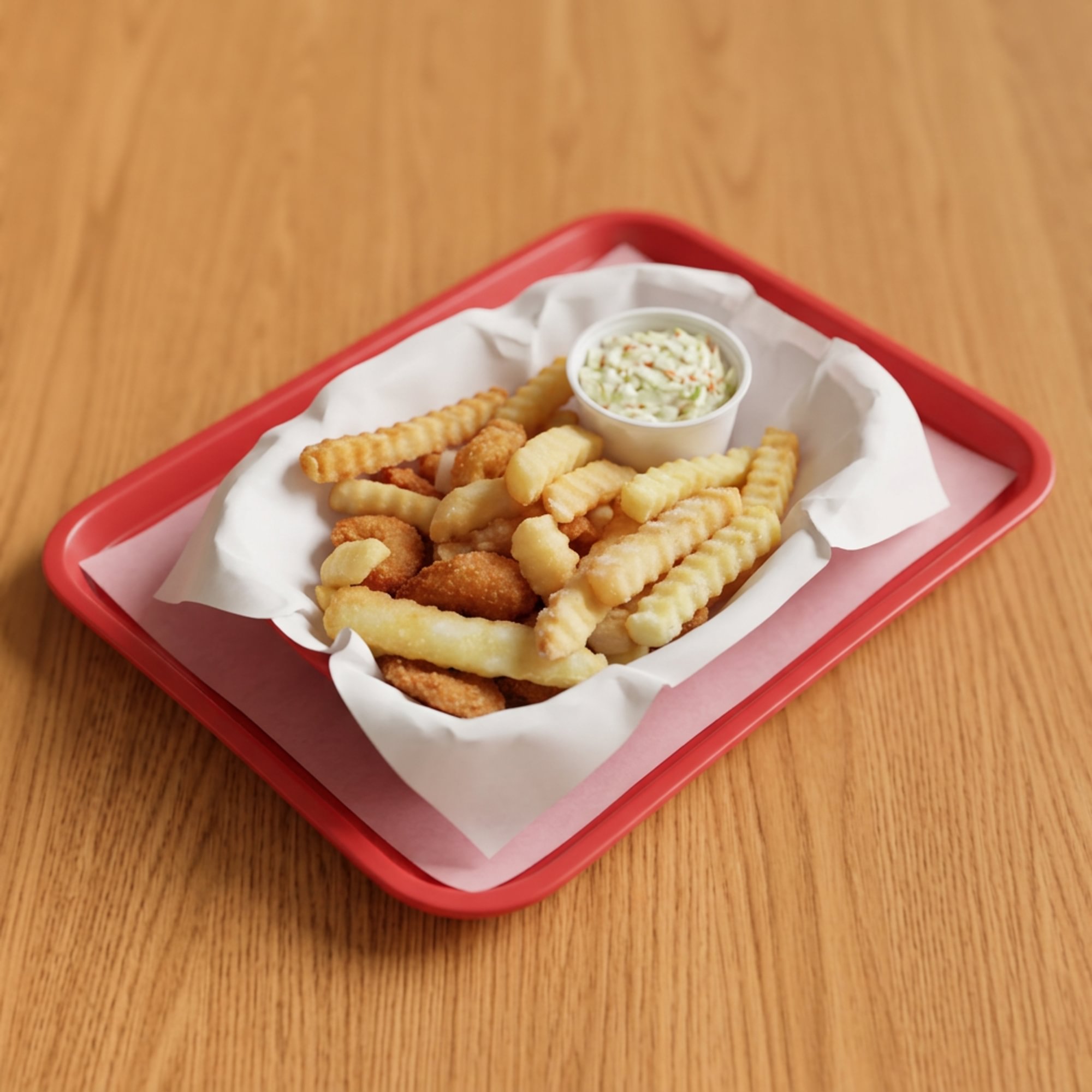 Shrimp Dinner 1/2 Lb with Fries and Sauce