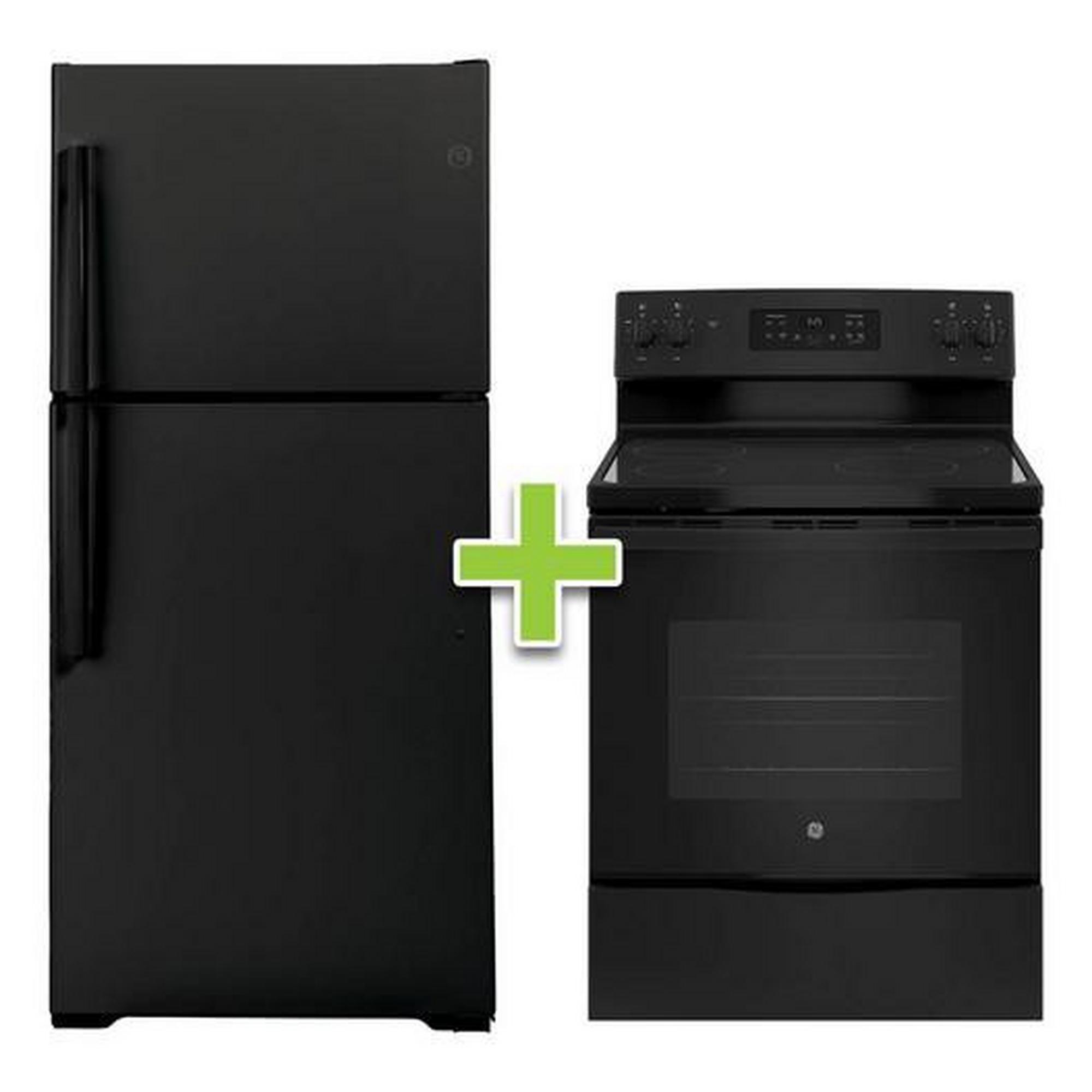 Top Mount Refrigerator & Electric Range