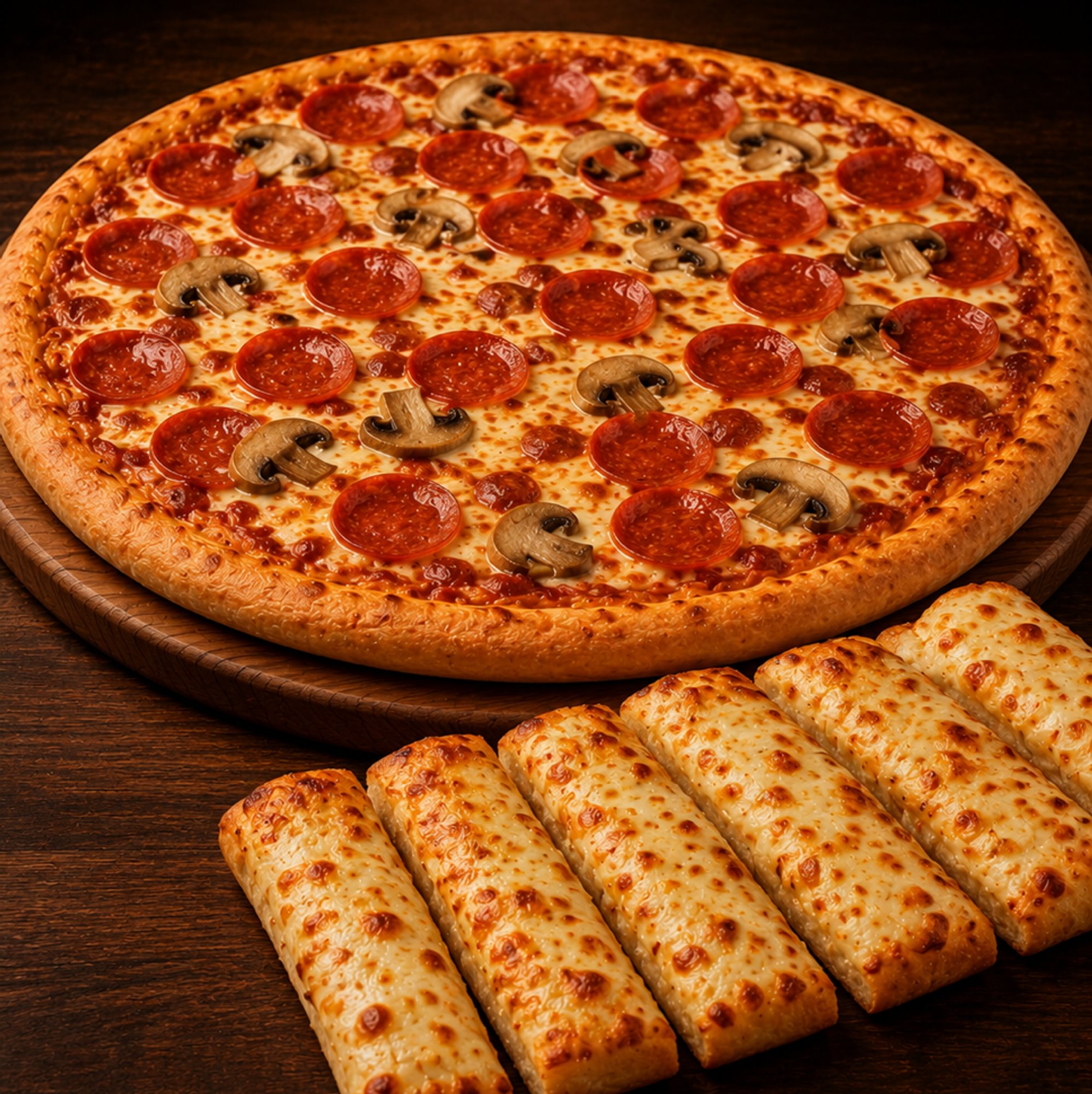 Large Pizza & CheeseSticks Special