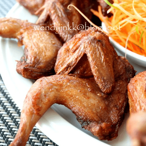 A11. Fried Quail with Butter (3 per order) (Cut Chien)