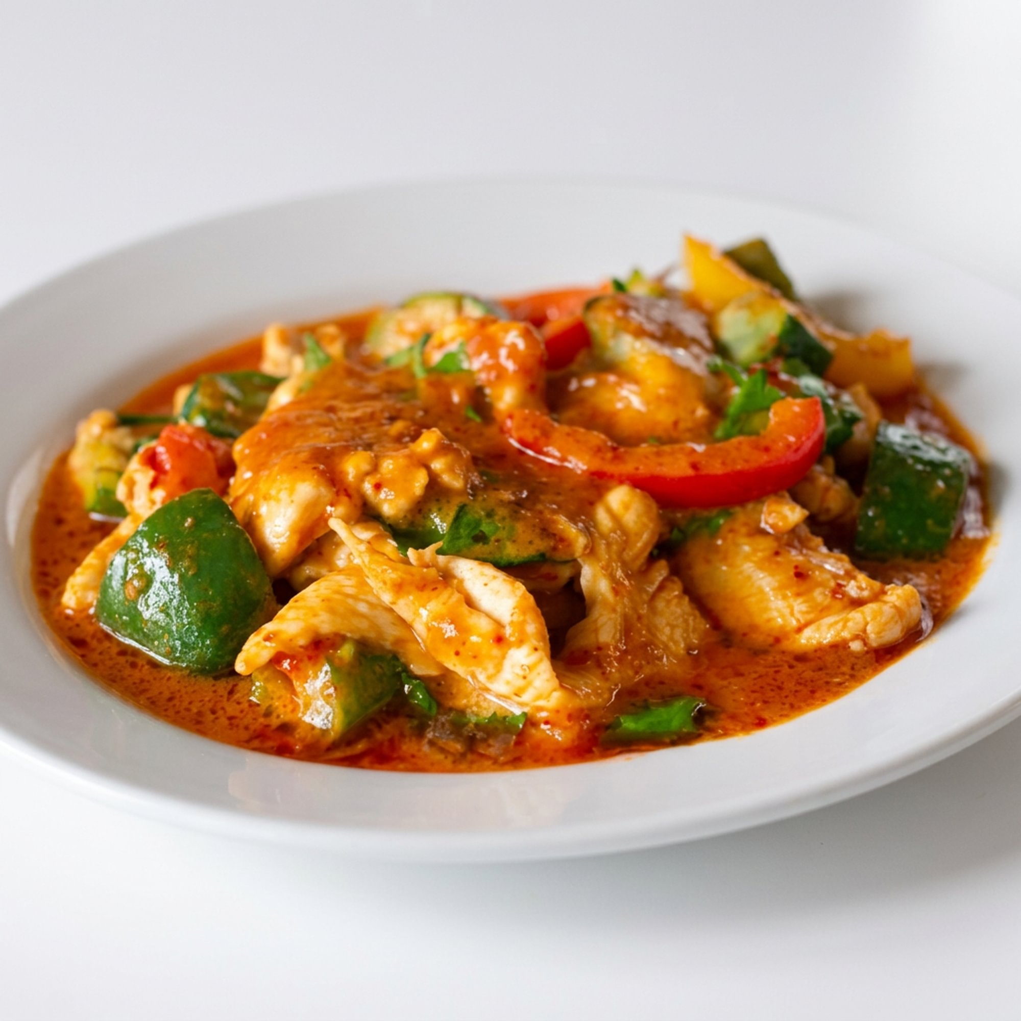 Pad Prik Khing and Rice