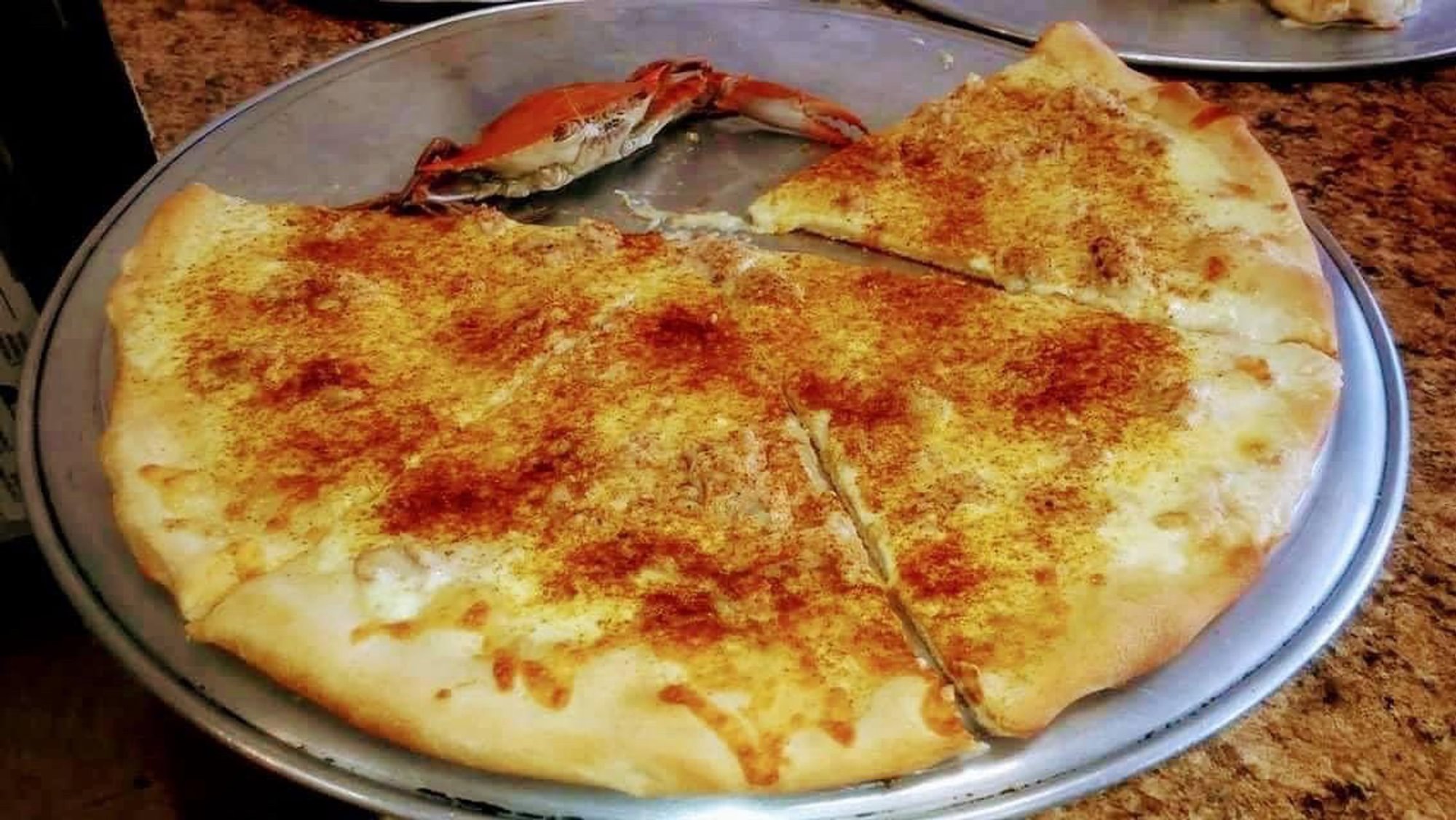Crab Alfredo Pizza