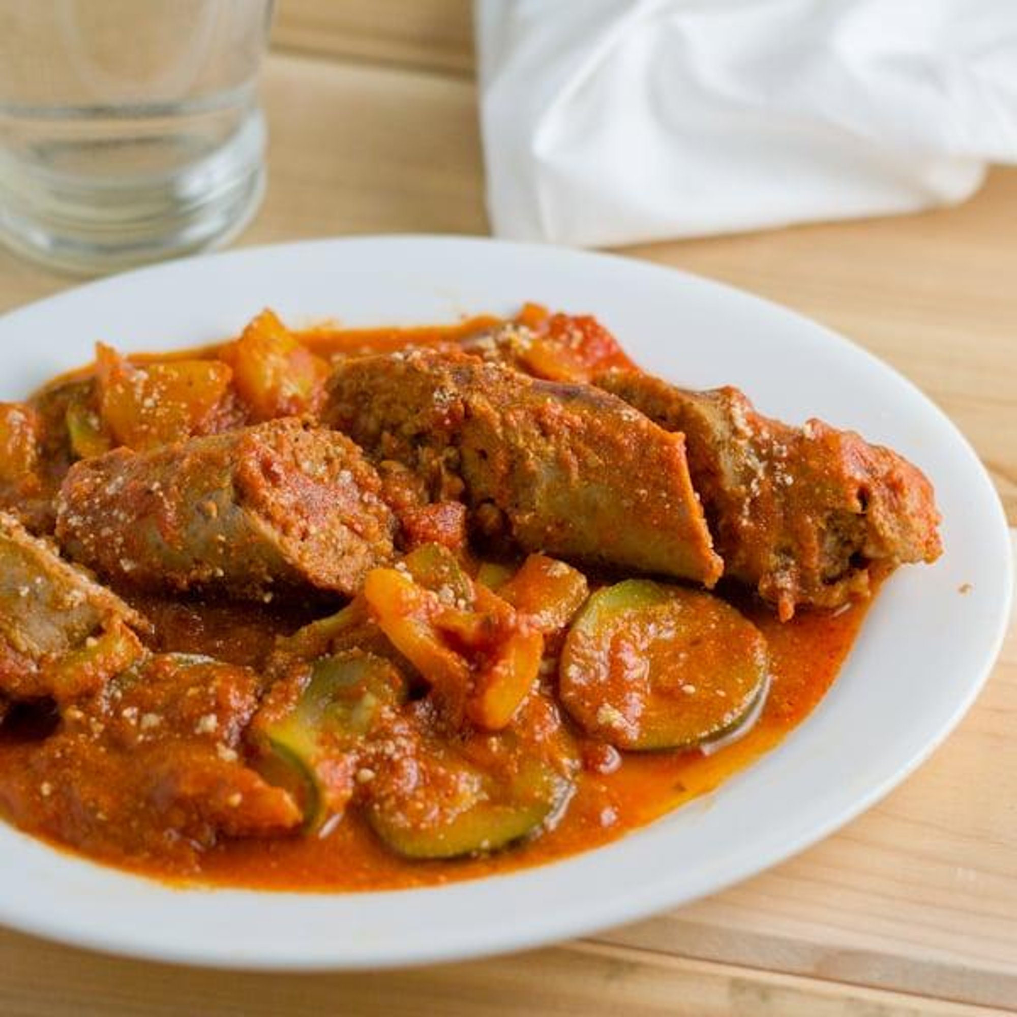 Sausage with Sauce