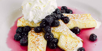 Blueberry Crepes