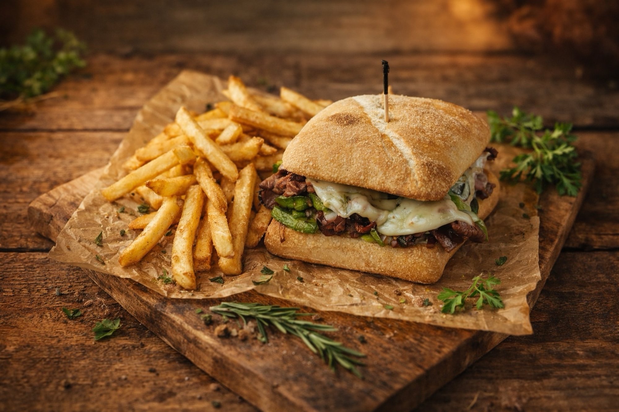 Steak & Cheese Ciabatta