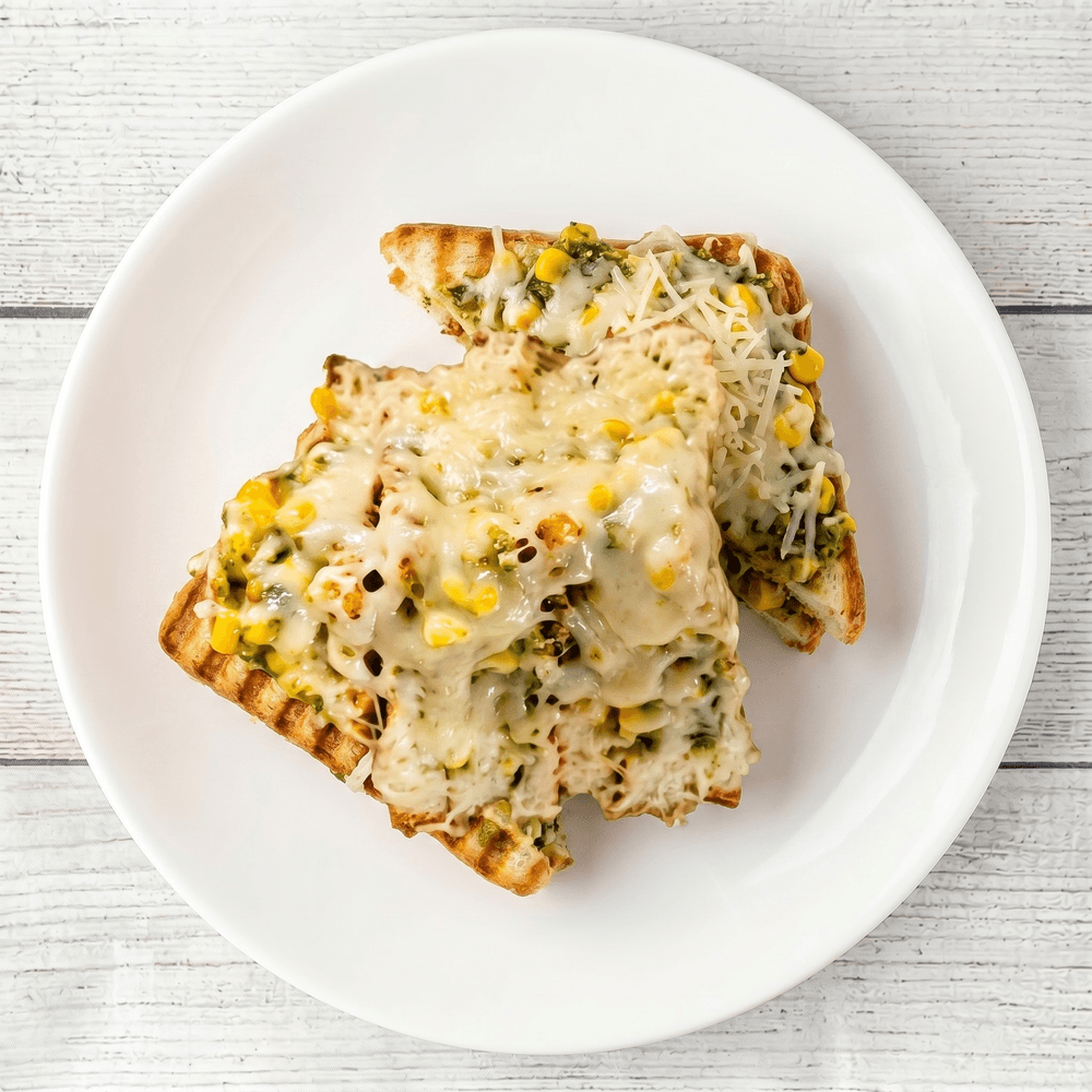Cheese Corn Capsicum Sandwich