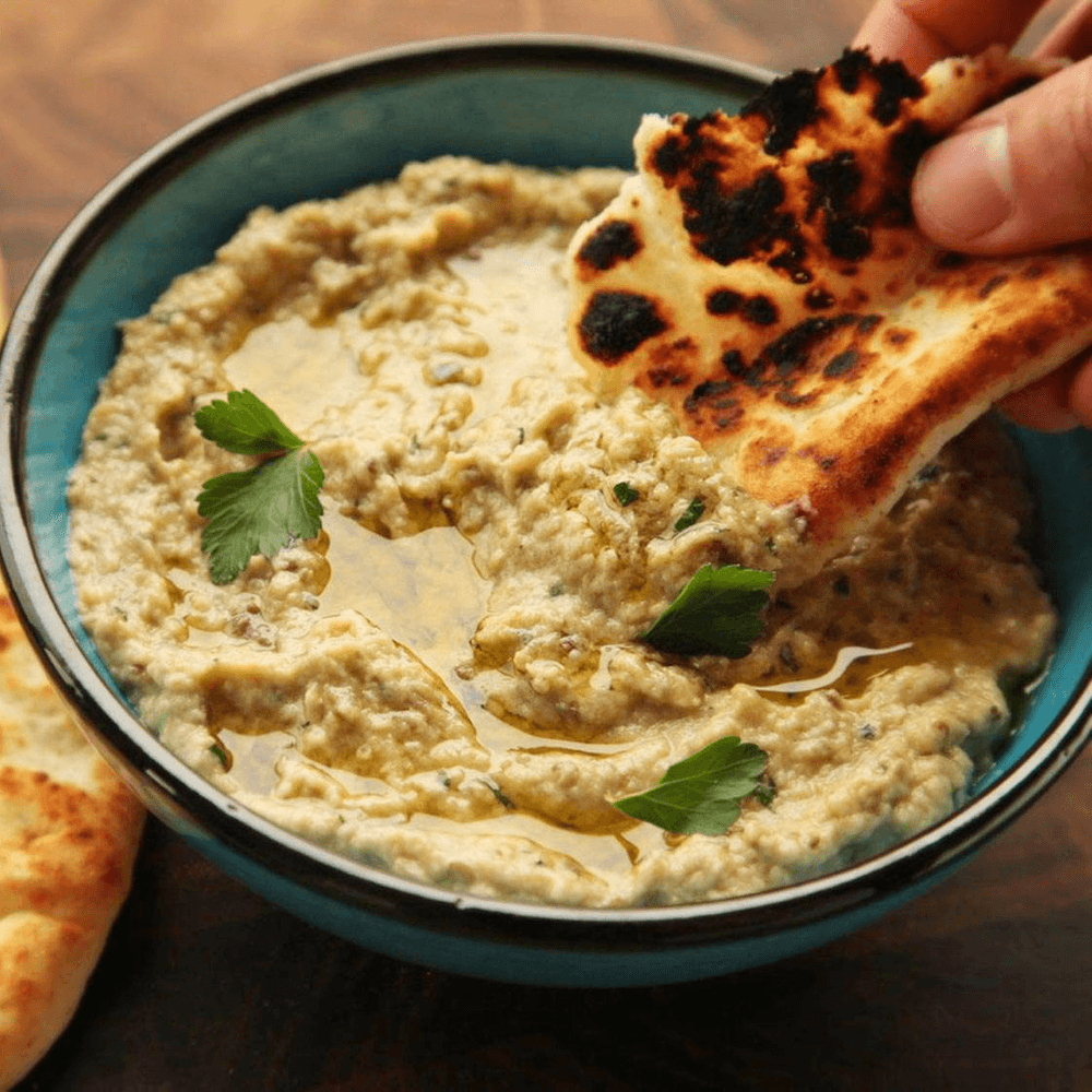 Baba Gannouj with Pita