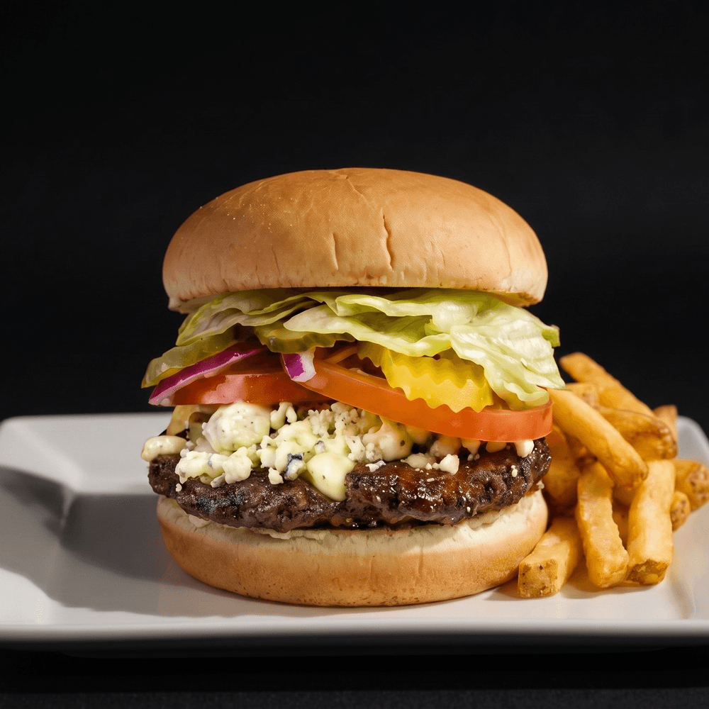 The Bleu Cheese Barn Burger
